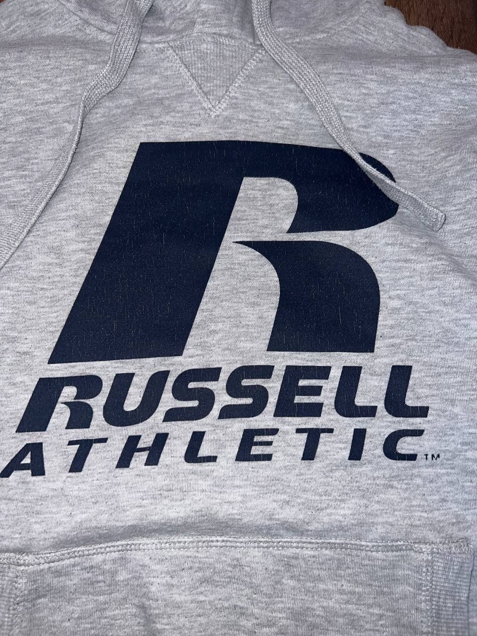 Russell Athletic × Vintage 90s Russell Athletic Boxy Fit Blank Hoodie BIG LOGO 🔥 Size US L / EU 52-54 / 3 - 4 Thumbnail