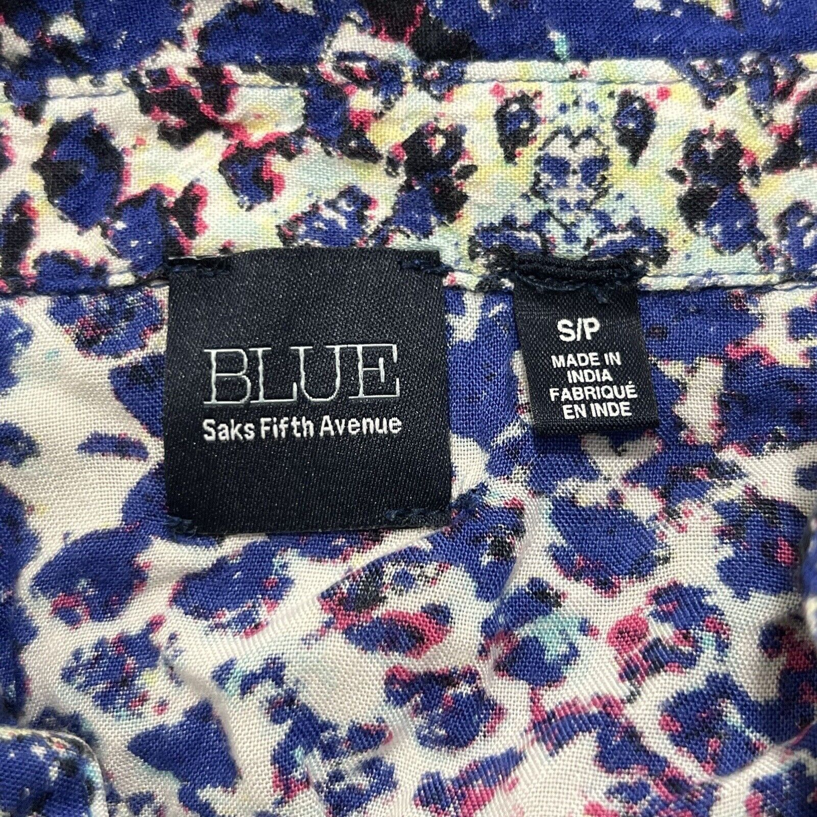 Saks Fifth Avenue Blue Saks Fifth Avenue Button Up Long Sleeve Top Size S / US 4 / IT 40 - 3 Thumbnail