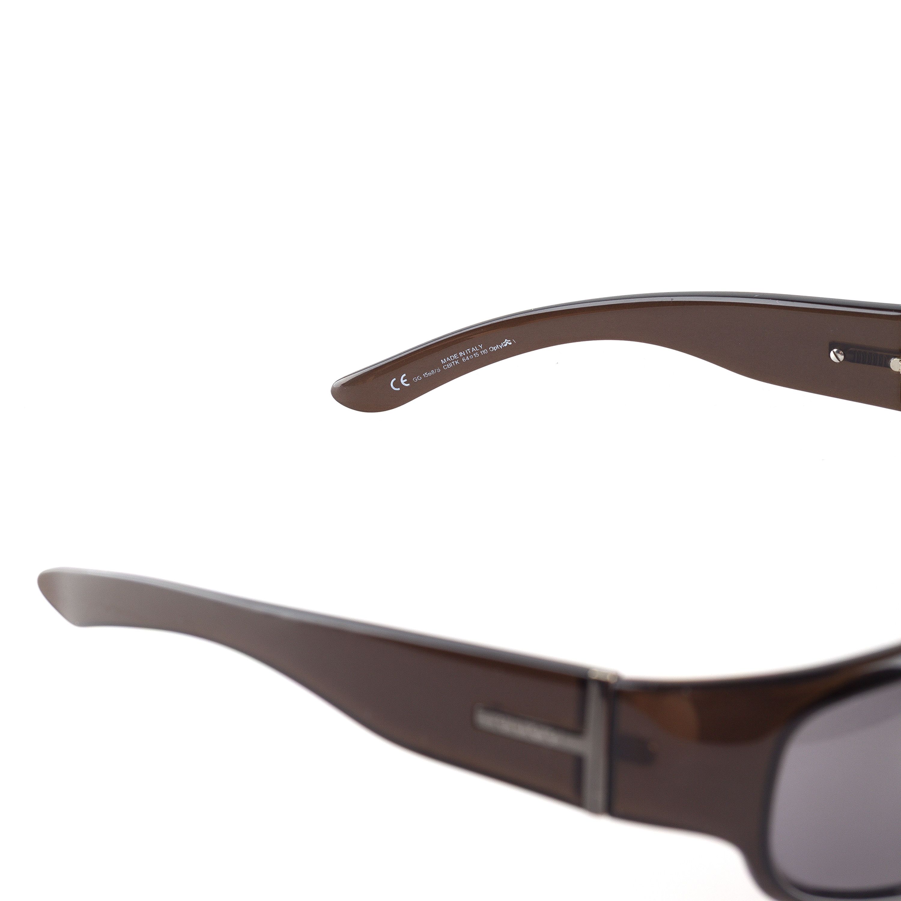 Gucci Gucci GG 1586/S CBITK Brown Vintage Sunglasses Size ONE SIZE - 11 Thumbnail