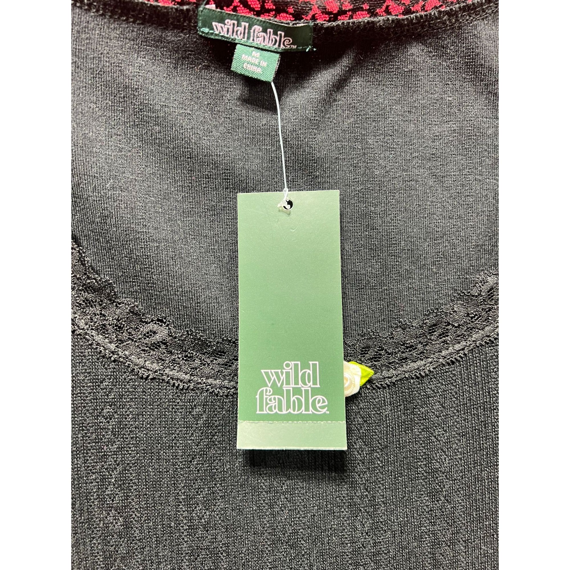 Other Wild Fable - Women's Short Sleeve T-Shirt - Black - Medium Size M / US 6-8 / IT 42-44 - 10 Thumbnail
