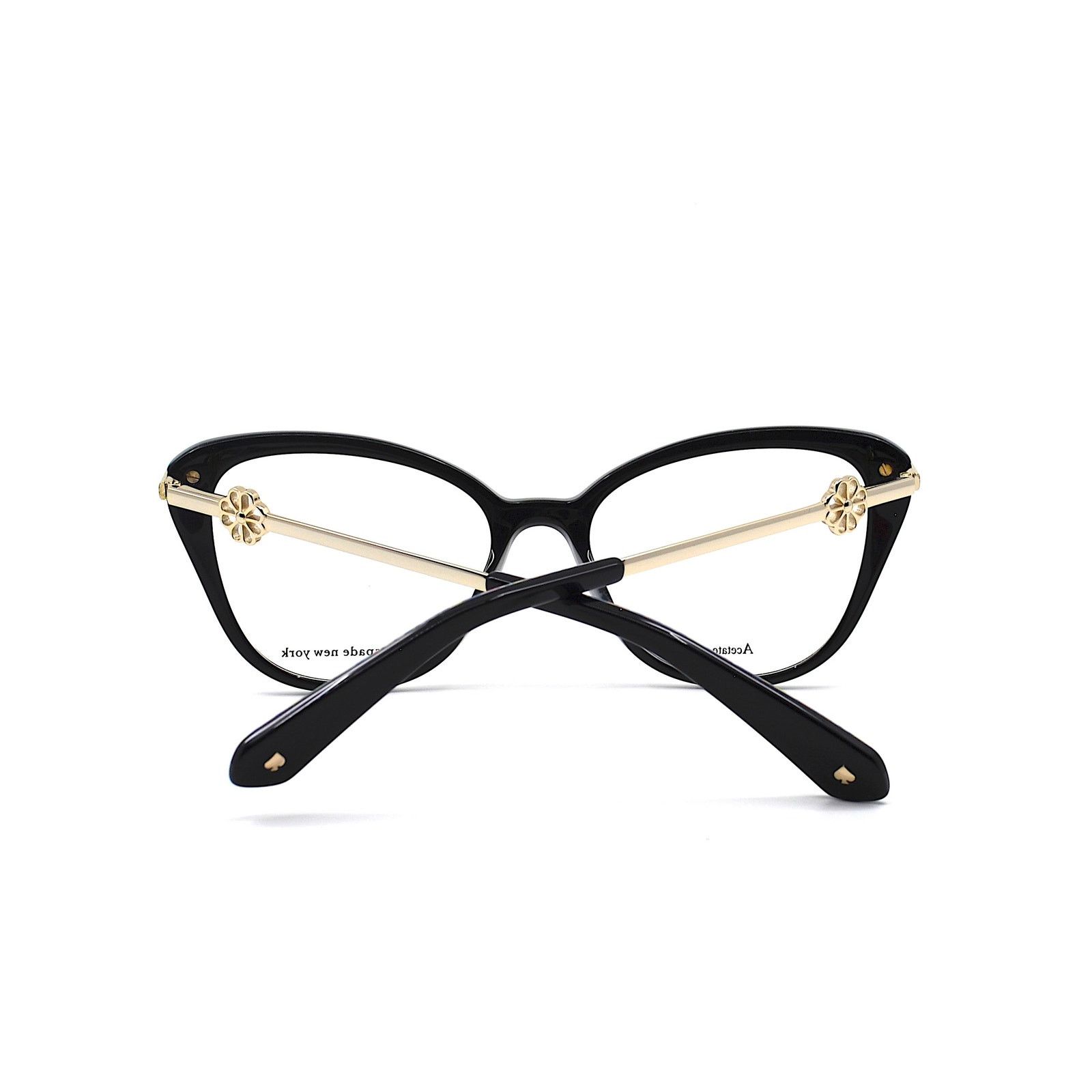 Kate Spade NEW KATE SPADE FLAVIA 807 BLACK GOLD EYEGLASSES FRAME Size ONE SIZE - 10 Thumbnail