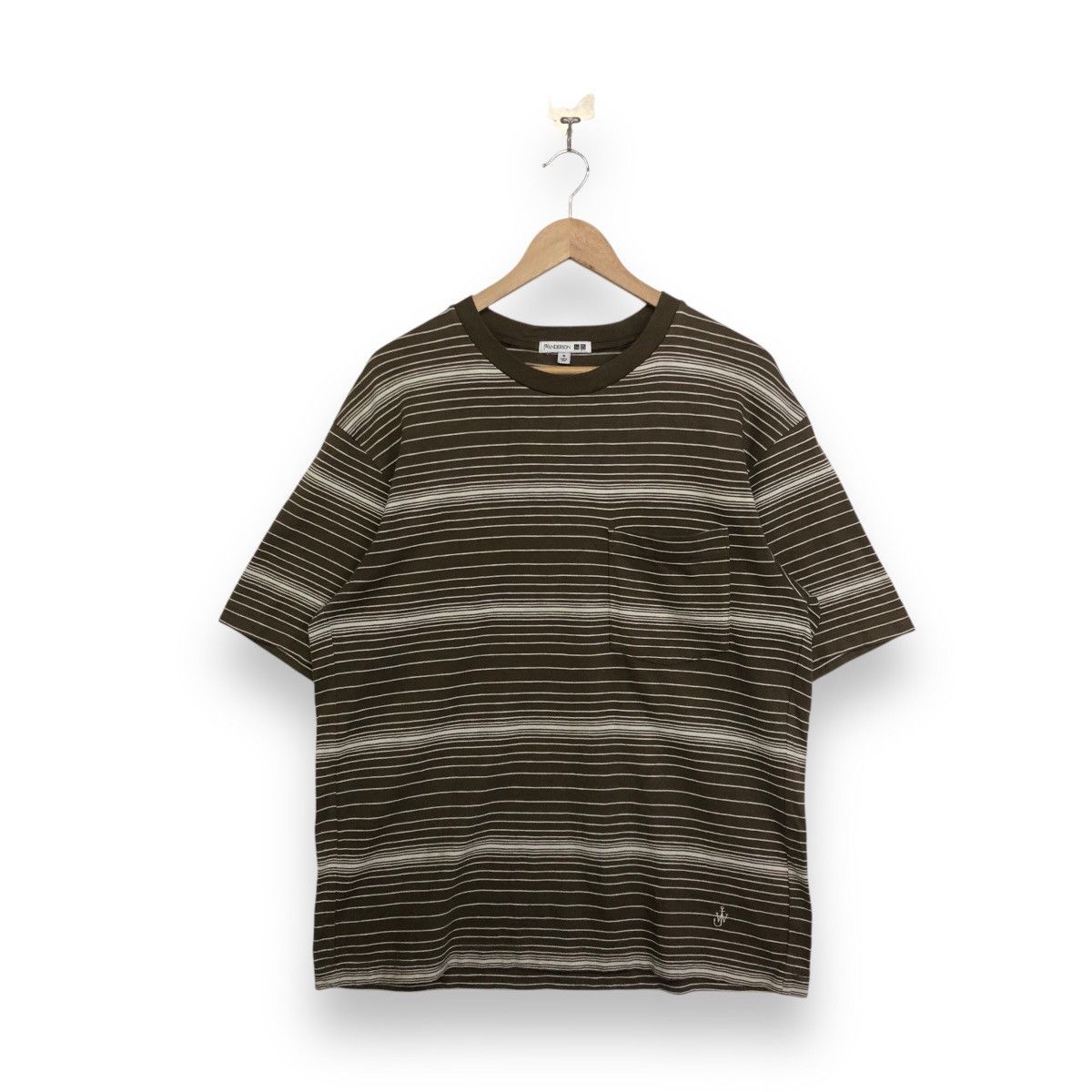 JW Anderson × Japanese Brand × Uniqlo Jwanderson X Uniqlo Stripe Pocket Oversize Tshirt Size US M / EU 48-50 / 2 - 1 Thumbnail