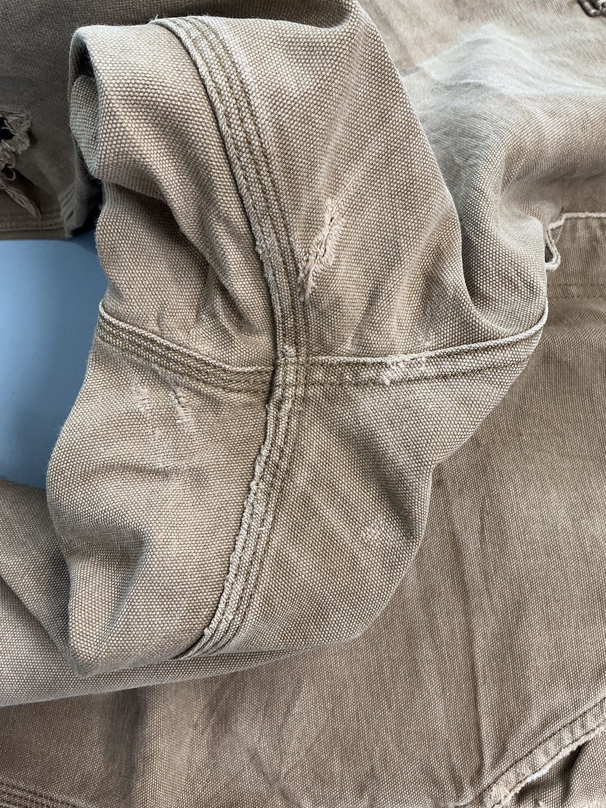 Carhartt Wip Vintage faded Carhartt carpenter damaged denim Size US 40 / EU 56 - 8 Thumbnail