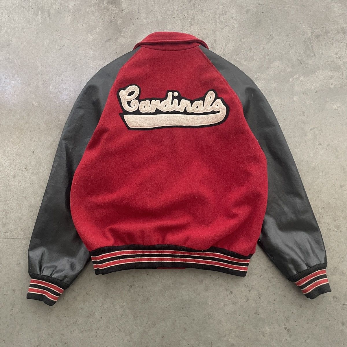 Vintage Vintage Cardinals Letterman Varsity Jacket Size US L / EU 52-54 / 3 - 2 Thumbnail