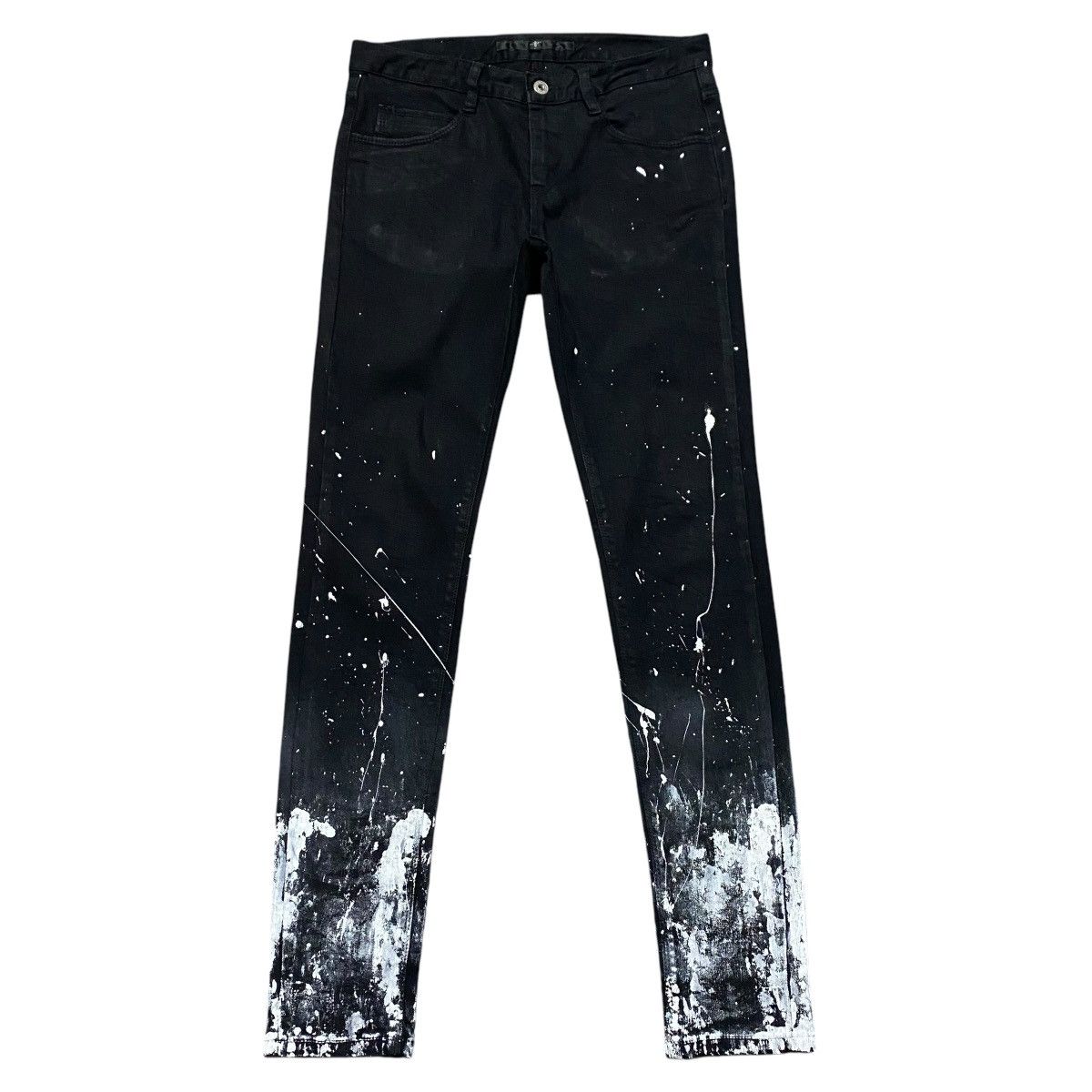 NO ID NO ID Black Denim Painter Jeans Size US 29 - 2 Thumbnail