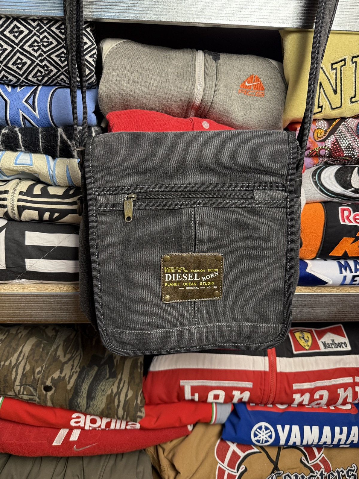 Diesel Rare Vintage 90’s DIESEL SPARE PARTS Jeans Bag Y2K Size ONE SIZE - 2 Thumbnail
