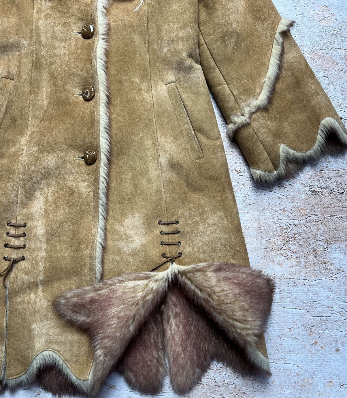 Vintage Vintage faux fur avant garde coat Size S / US 4 / IT 40 - 4 Thumbnail