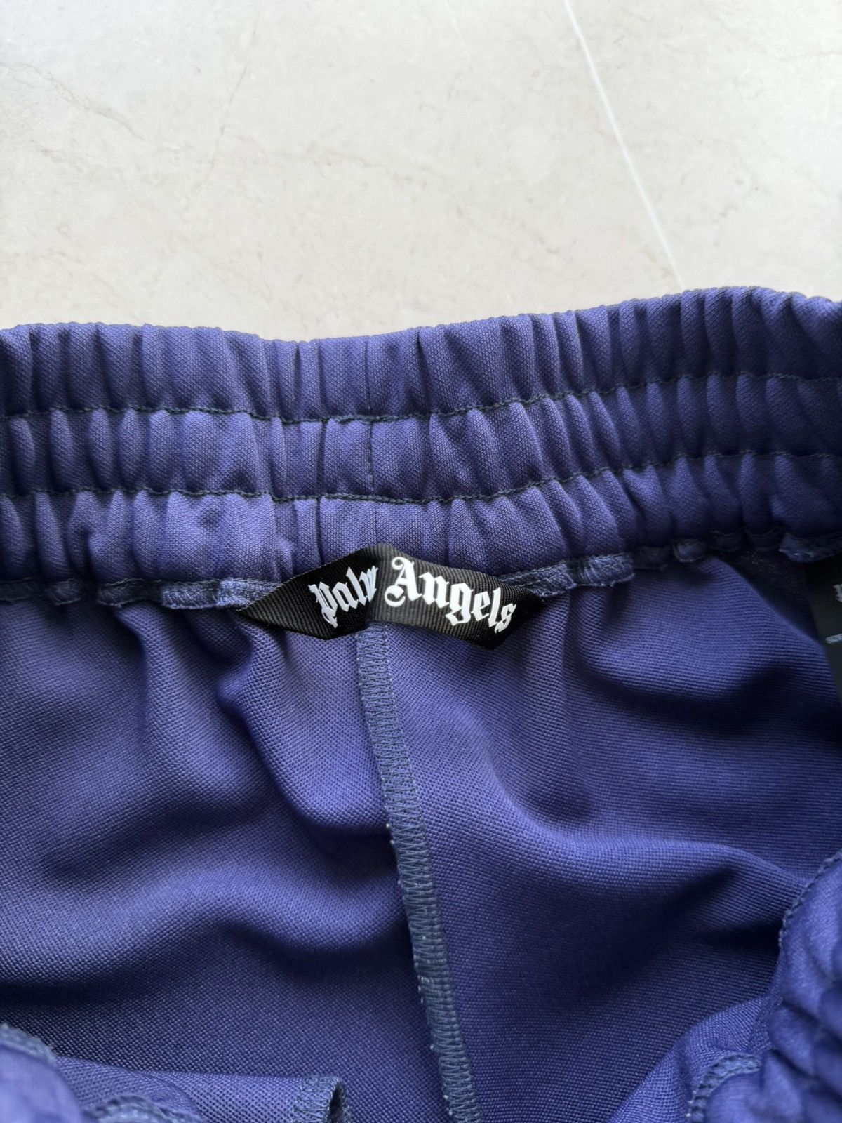 Palm Angels Palm Angels Slim Track Pants 'Purple/White' Size US 32 / EU 48 - 4 Thumbnail