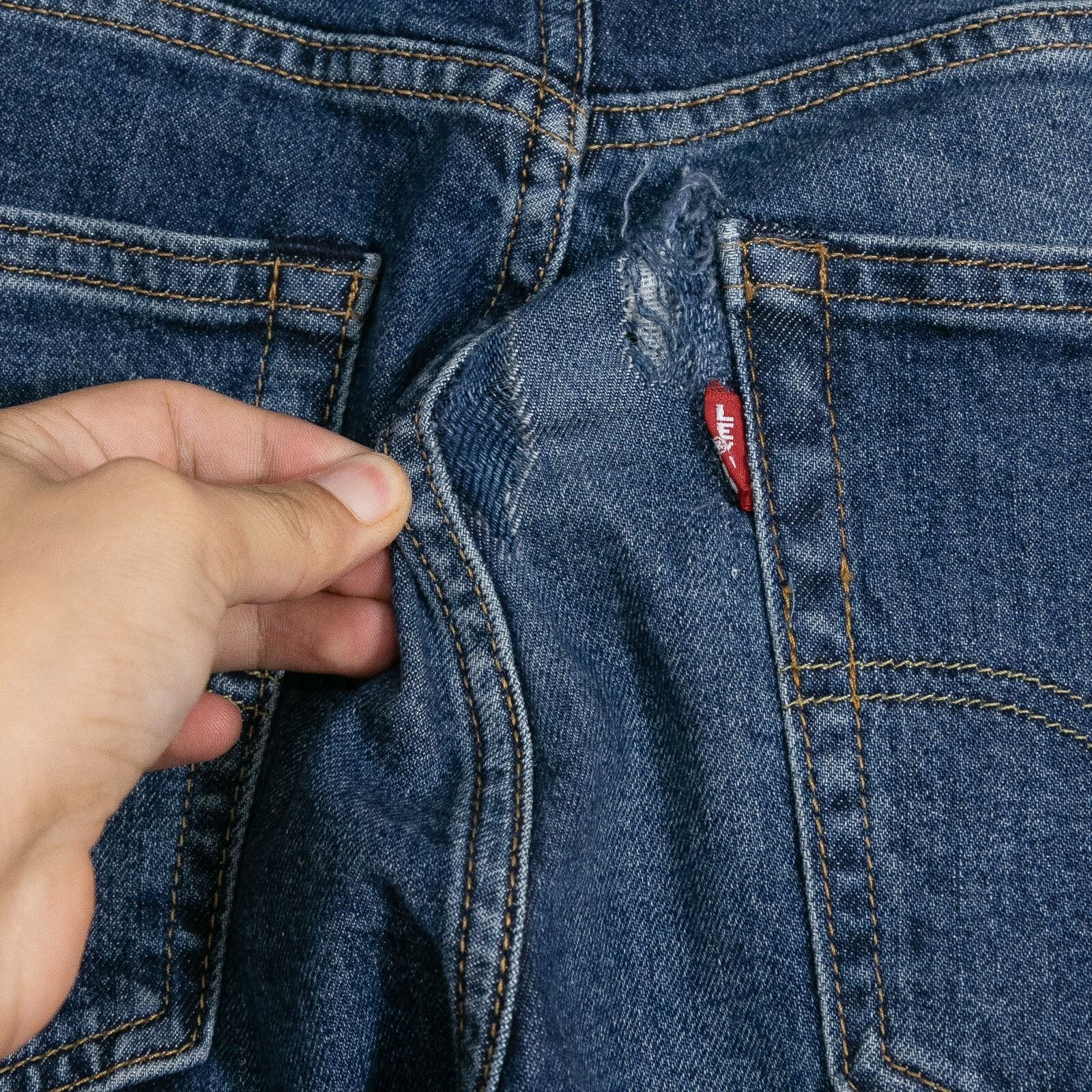 Levi's Levis 514 Premium Jeans 32x34 - Dark Wash Slim Straight Fit Size US 32 / EU 48 - 7 Thumbnail