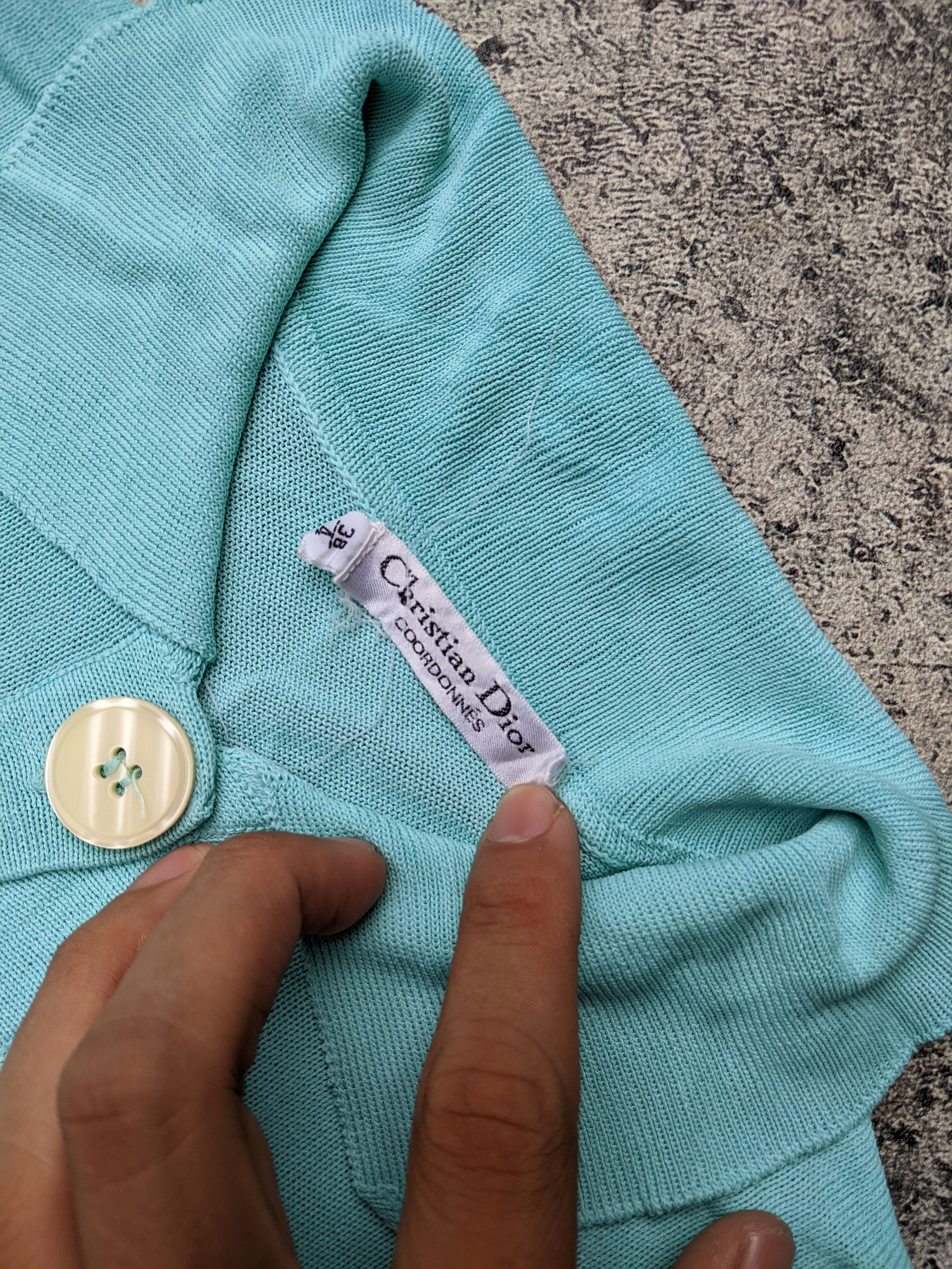 Christian Dior Monsieur Christian Dior Coordonnes Viscose Polo Size XS / US 0-2 / IT 36-38 - 3 Thumbnail