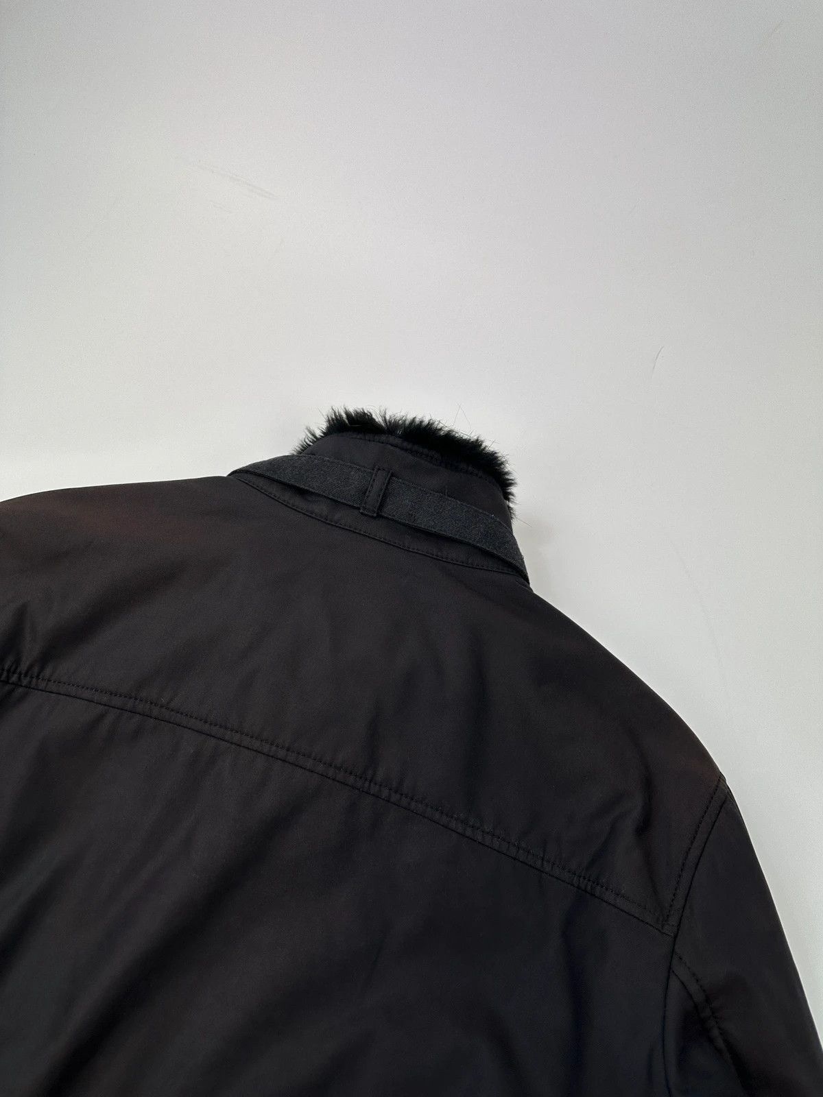 Prada Prada Sport FW2007 Black Faded Bomber Aviator Jacket Size US XL / EU 56 / 4 - 9 Thumbnail