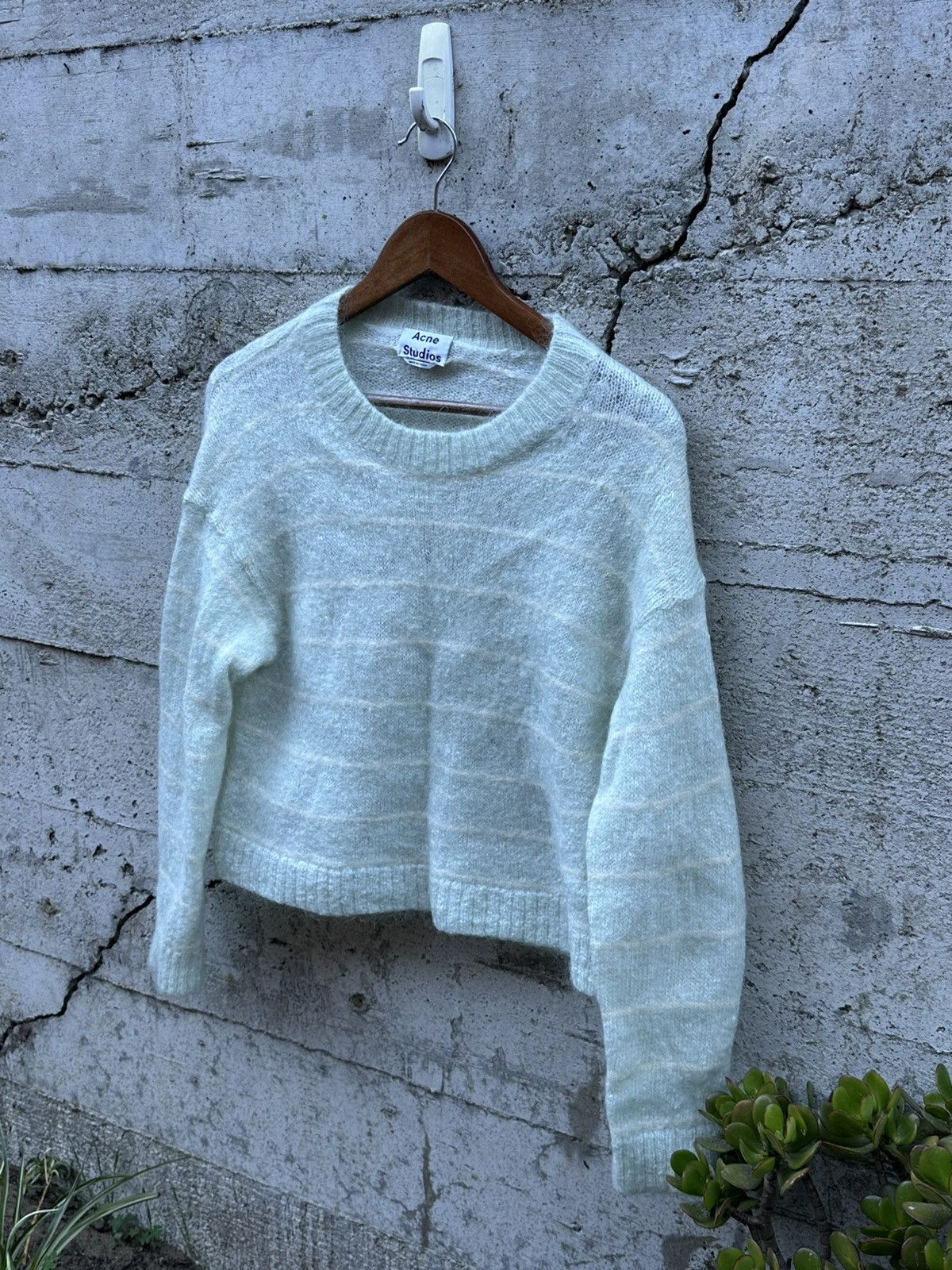 Acne Studios RARE GRAIL Acne Studios mint striped sweater unisex Size US S / EU 44-46 / 1 - 1 Thumbnail