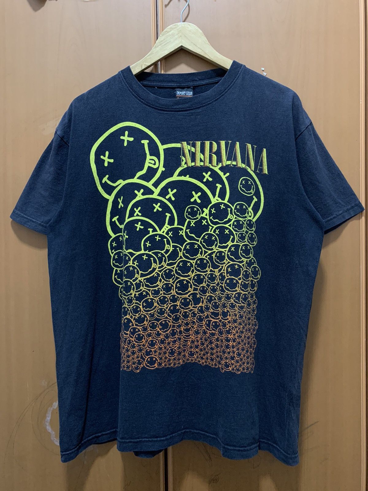 Band Tees Vintage Bootleg Smiley Nirvana Band Tees Size US L / EU 52-54 / 3 - 1 Thumbnail