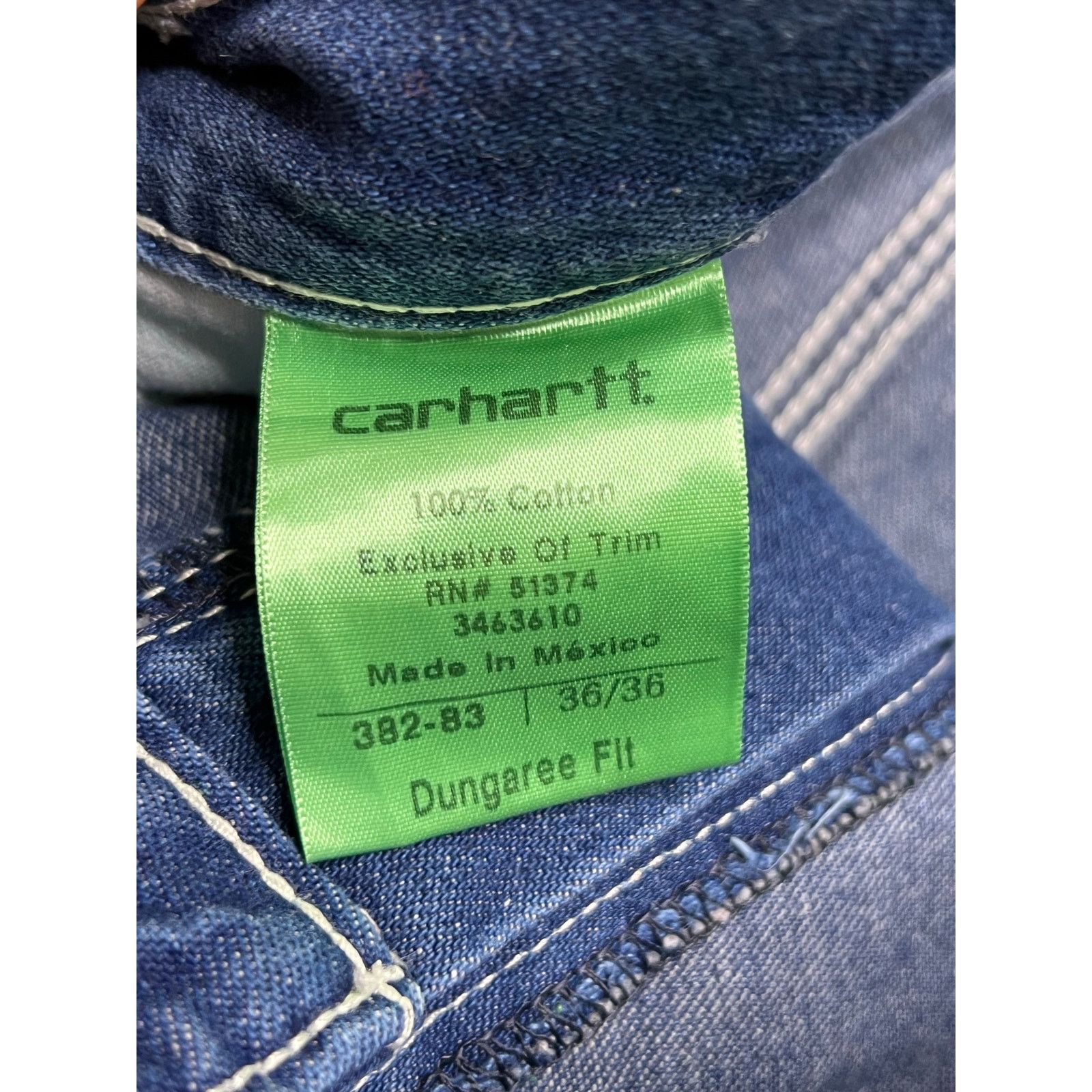 Carhartt Carhartt Dungaree Fit Carpenter Jeans 36x36 Blue Denim baggy Size US 36 / EU 52 - 4 Thumbnail