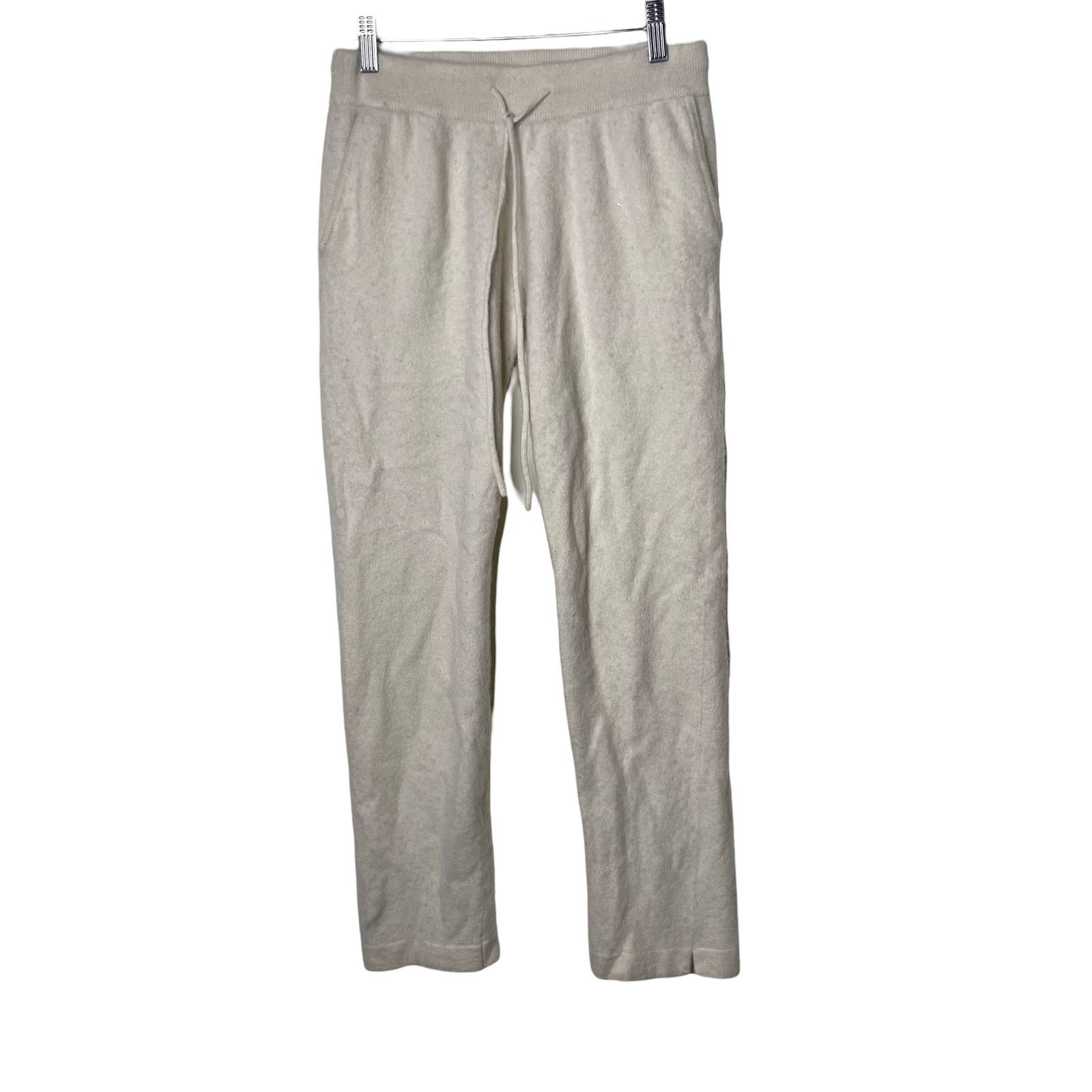 Other Gentle Herd Luxury Cashmere Drawstring Pants Off White S Size 26" / US 2 / IT 38 - 1 Thumbnail