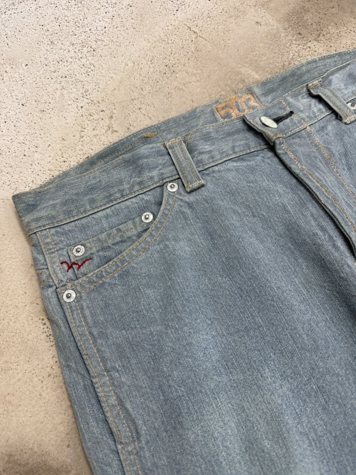 Edwin Miss 503 Edwin Light Washed Flare Unisex Denim Pants Size 30" / US 8 / IT 44 - 7 Thumbnail