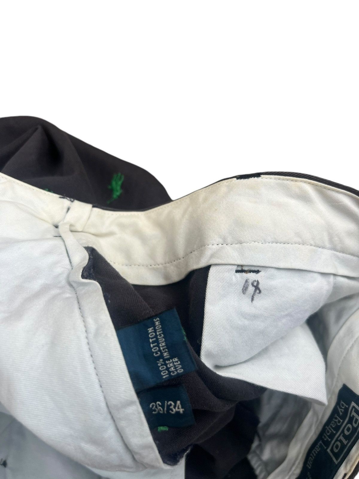 Polo Ralph Lauren Vintage Polo Ralph Lauren Small Pony Faded Chinos Pant Size US 35 - 17 Thumbnail