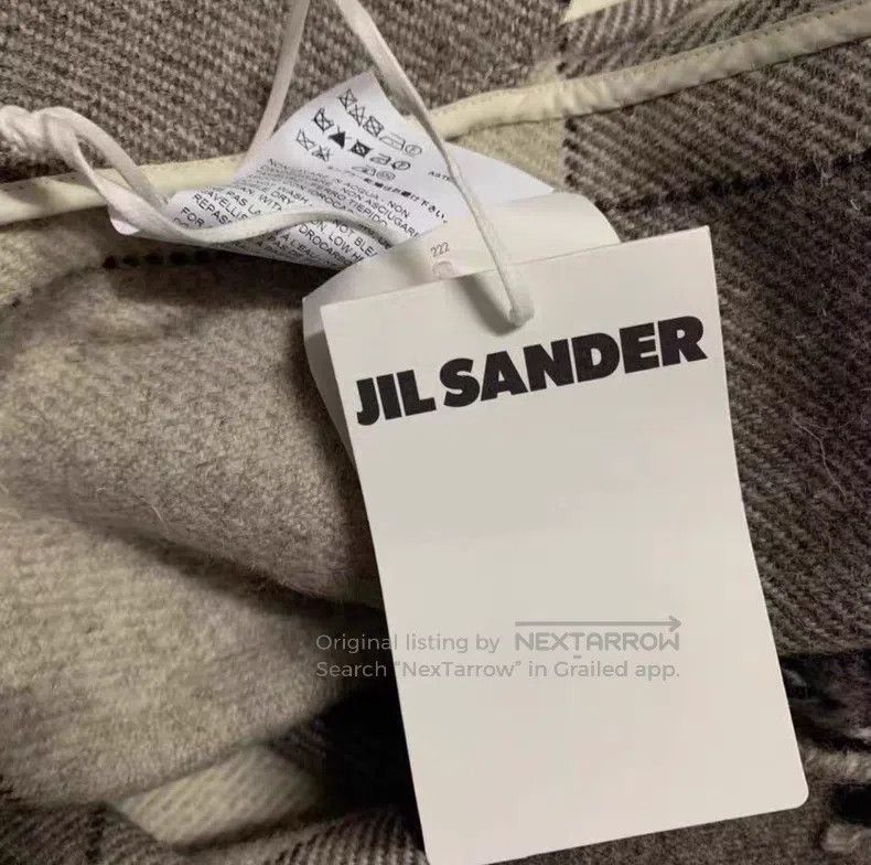 Jil Sander Jil Sander size 32 New Genuine Plaid V-Neck Fringe Cape Coa Size S / US 4 / IT 40 - 6 Thumbnail