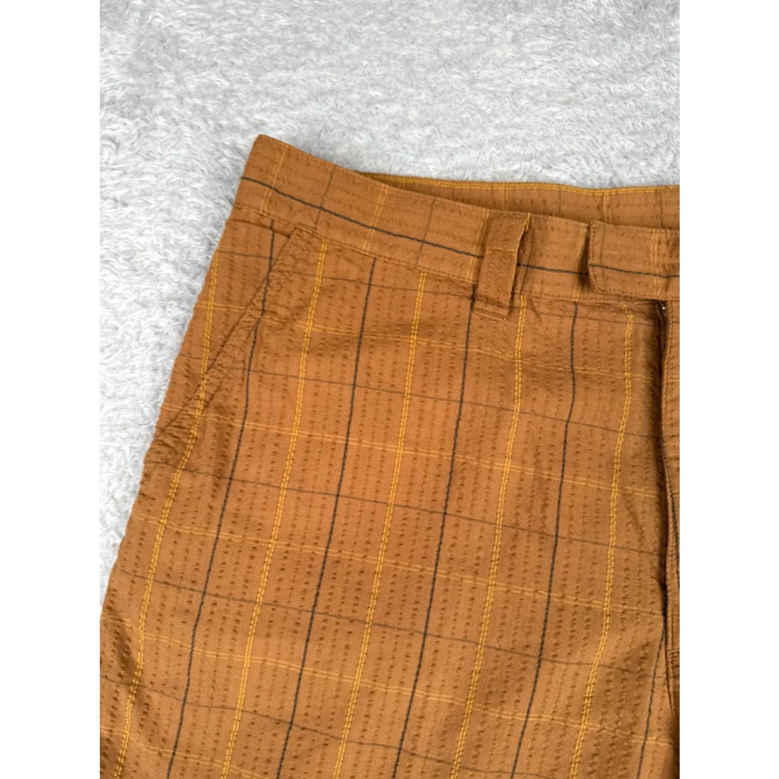 Patagonia Patagonia Shorts Mens 34 Brown Plaid Polyester Cotton Blend 34x10 Vintage Chino Casual Summer Fall Winter Beach Outdoors Mens Size US 34 / EU 50 - 5 Thumbnail