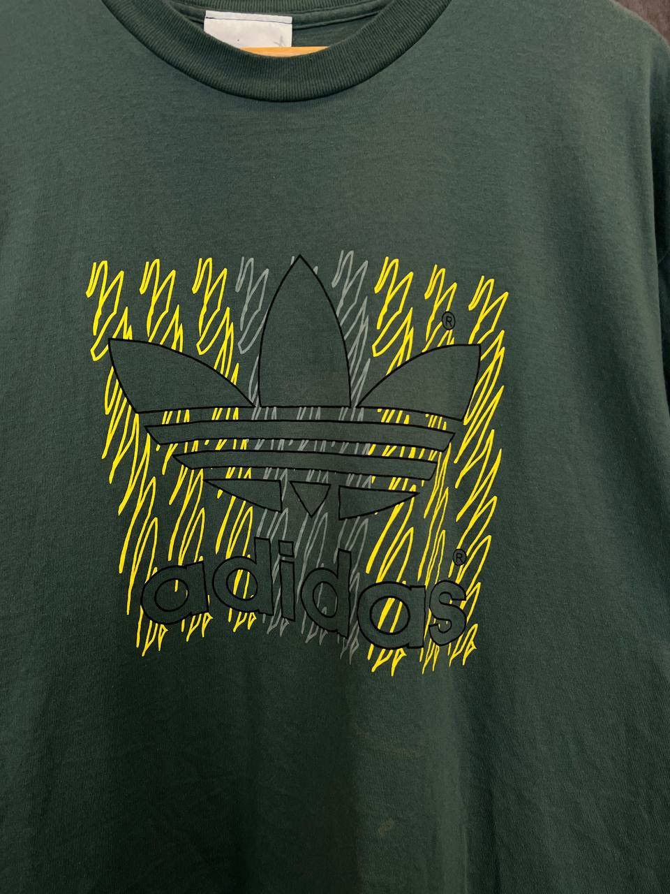 Adidas × Vintage Adidas vintage big center logo single stitch tee Size US XL / EU 56 / 4 - 3 Thumbnail