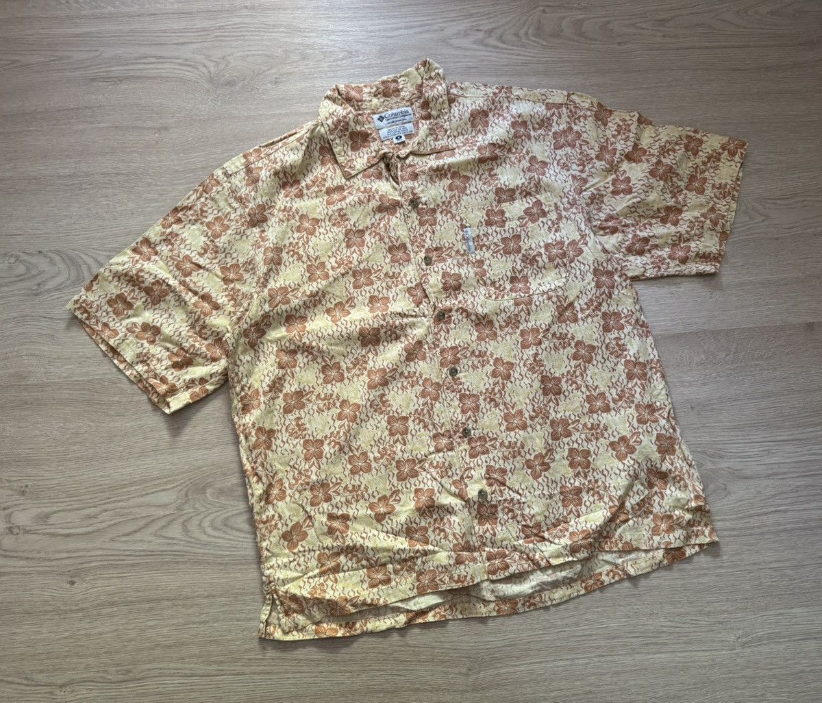 Columbia Vintage 00’s Columbia Oversized Hawaiian Linen Shirt Size US XL / EU 56 / 4 - 1 Thumbnail
