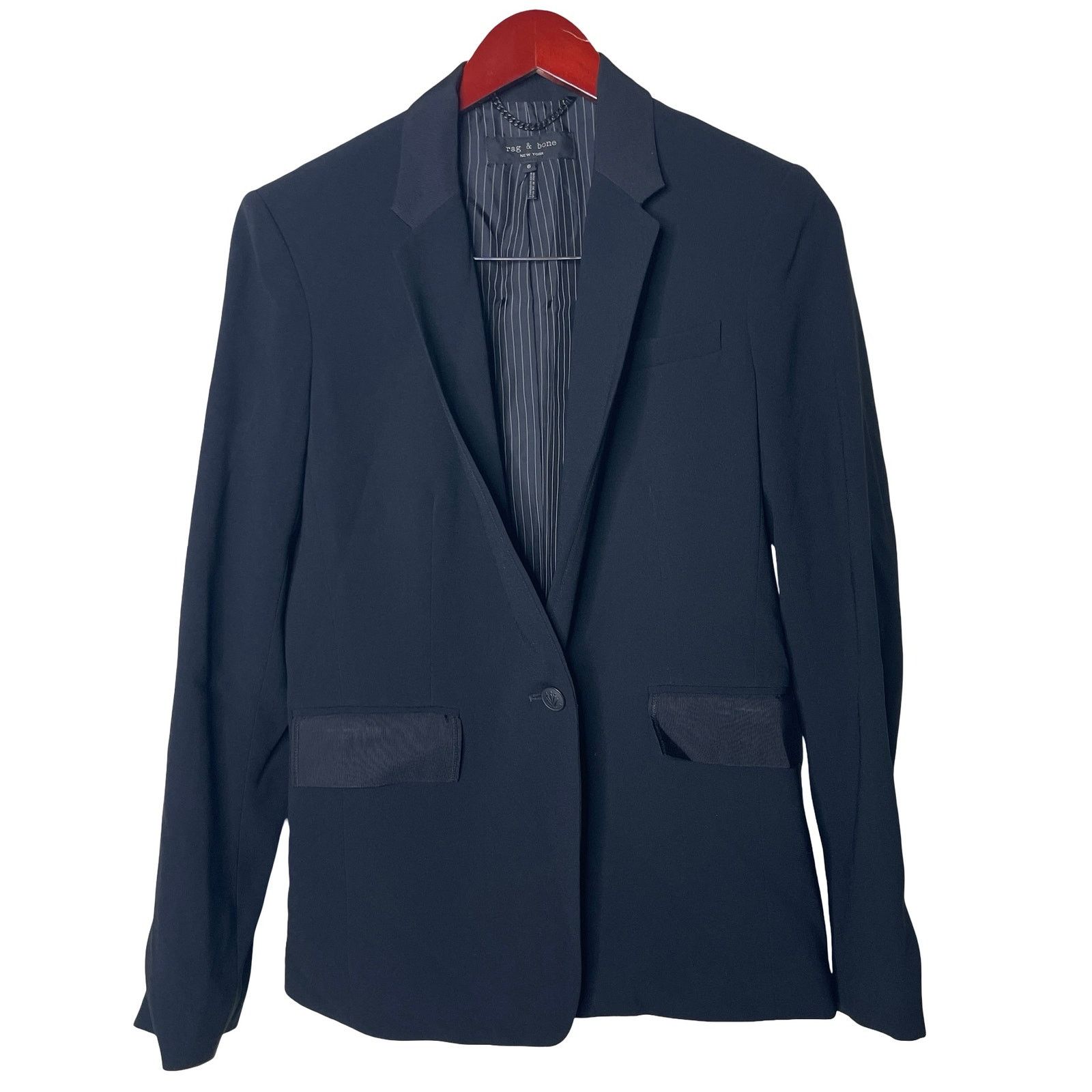 Rag & Bone Rag & Bone black 1 button closure blazer sz 6 Size M / US 6-8 / IT 42-44 - 1 Thumbnail