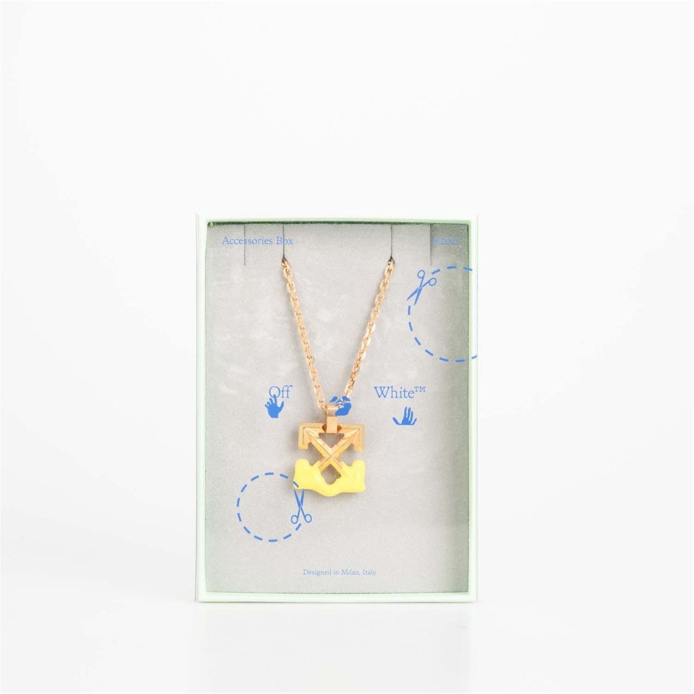 Off-White o1g2r1mq0225 Size: OS / Arrow Bloob Necklace in Golden Size ONE SIZE - 2 Thumbnail