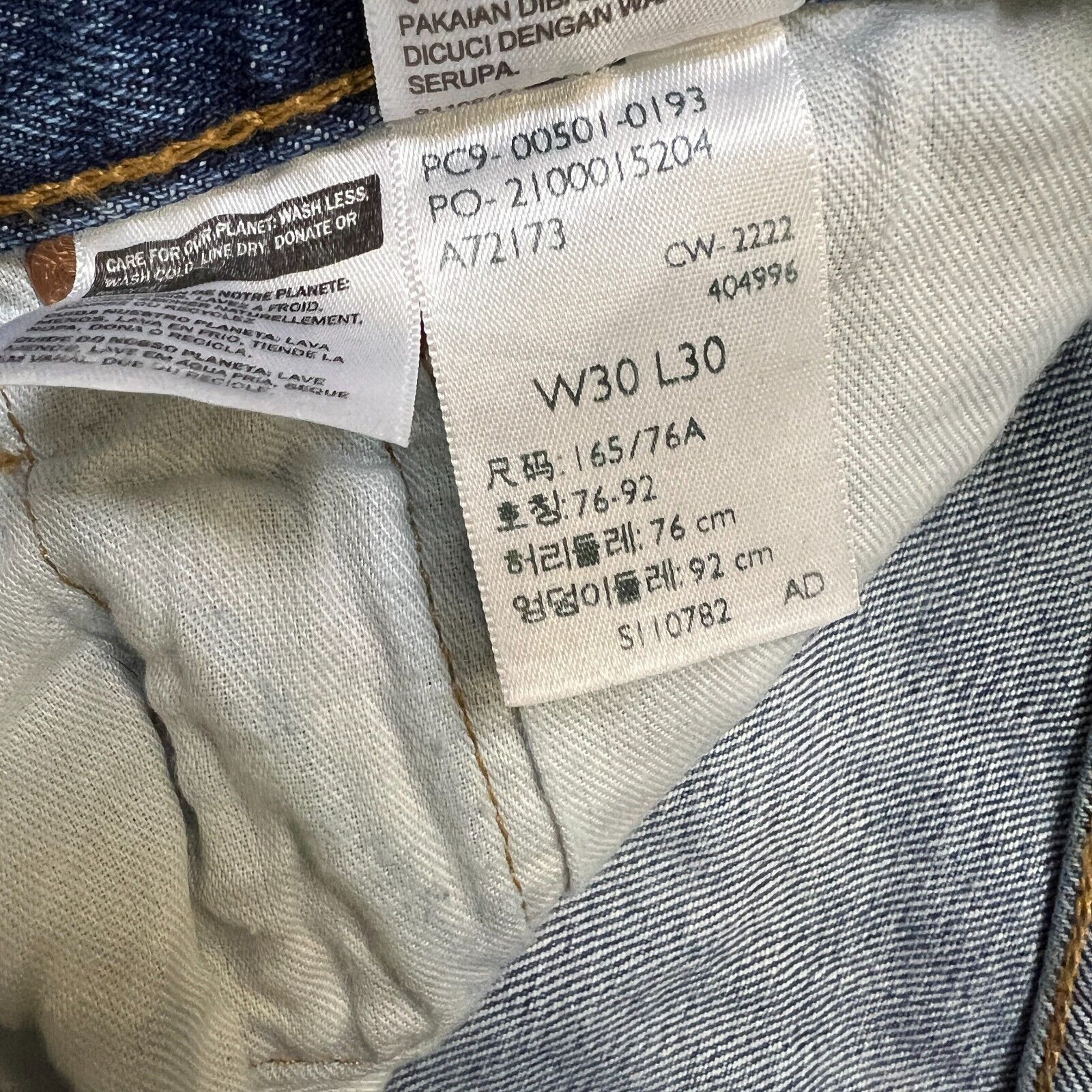 Levi's × Vintage Levi's 501 Jeans 30x30 Original Fit Straight Denim Pants Size US 30 / EU 46 - 11 Thumbnail