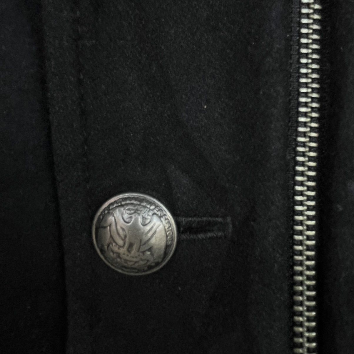 Other Vintage Black Denim Jacket With Fur Hood Size M Size M / US 6-8 / IT 42-44 - 5 Thumbnail