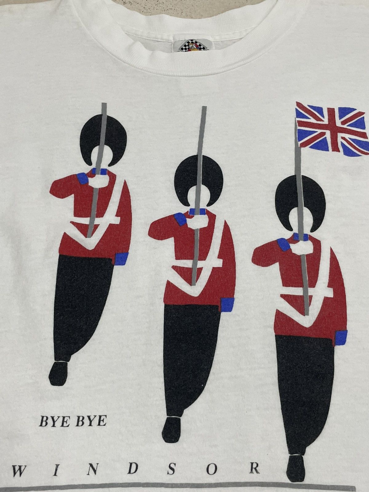 Vintage Bye Bye Windsor 1992 Caribe L., T. D. Union Jack Size US S / EU 44-46 / 1 - 7 Thumbnail