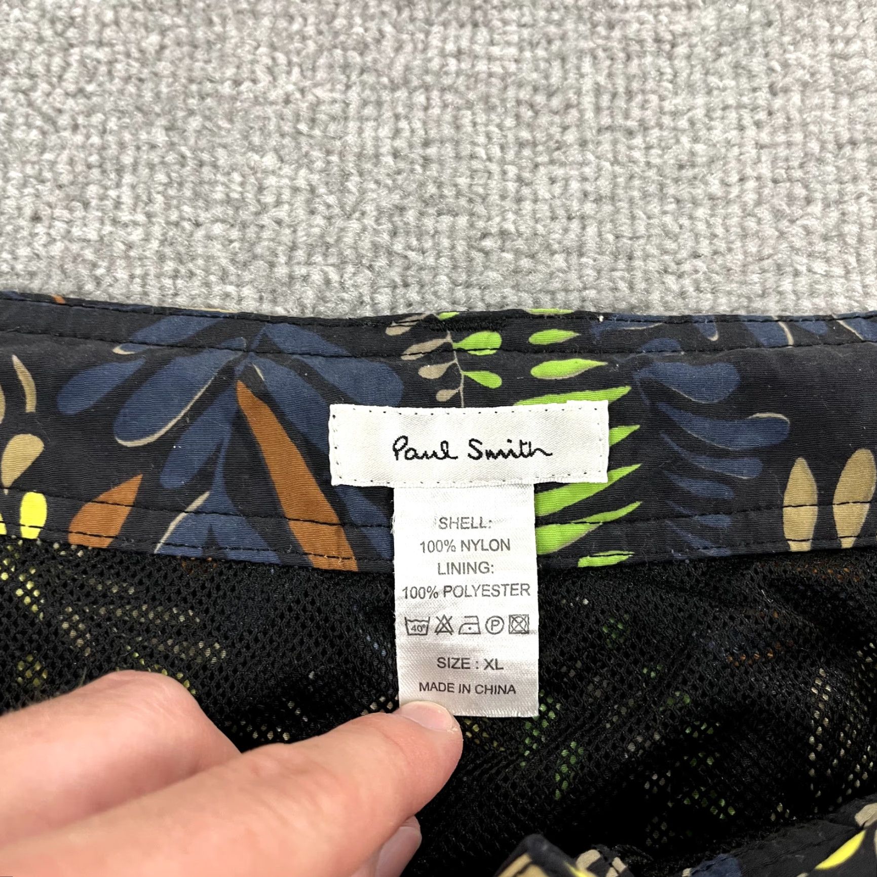 Paul Smith PAUL SMITH Swim Trunks Mens XL 7" Black Floral Lined Board Shorts Beach London Mens Size US 36 / EU 52 - 2 Thumbnail