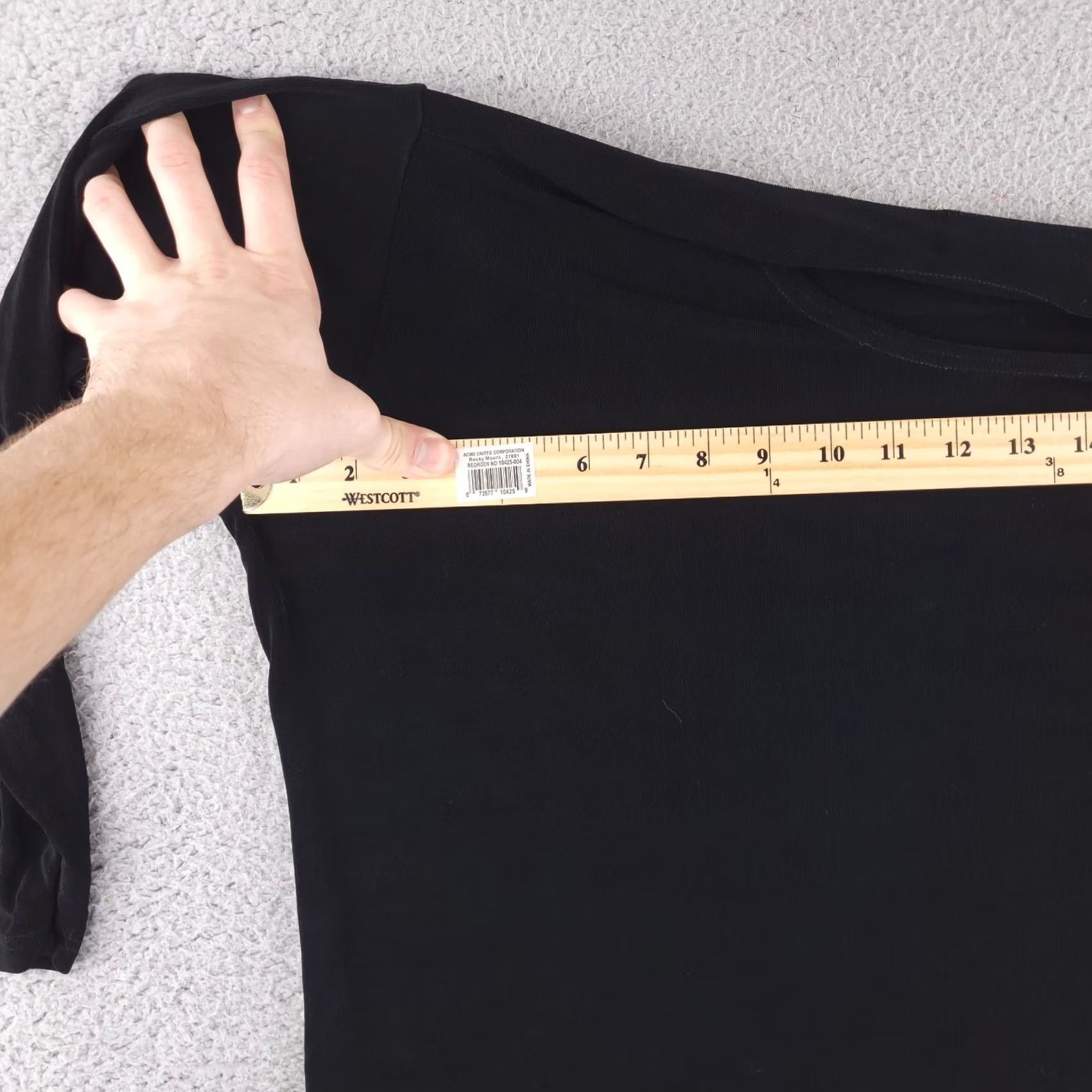 FLAX FLAX Shirt Womens Black Acetate Lycra Blouse No Iron Stretch Vintage: No Size L / US 10 / IT 46 - 3 Thumbnail