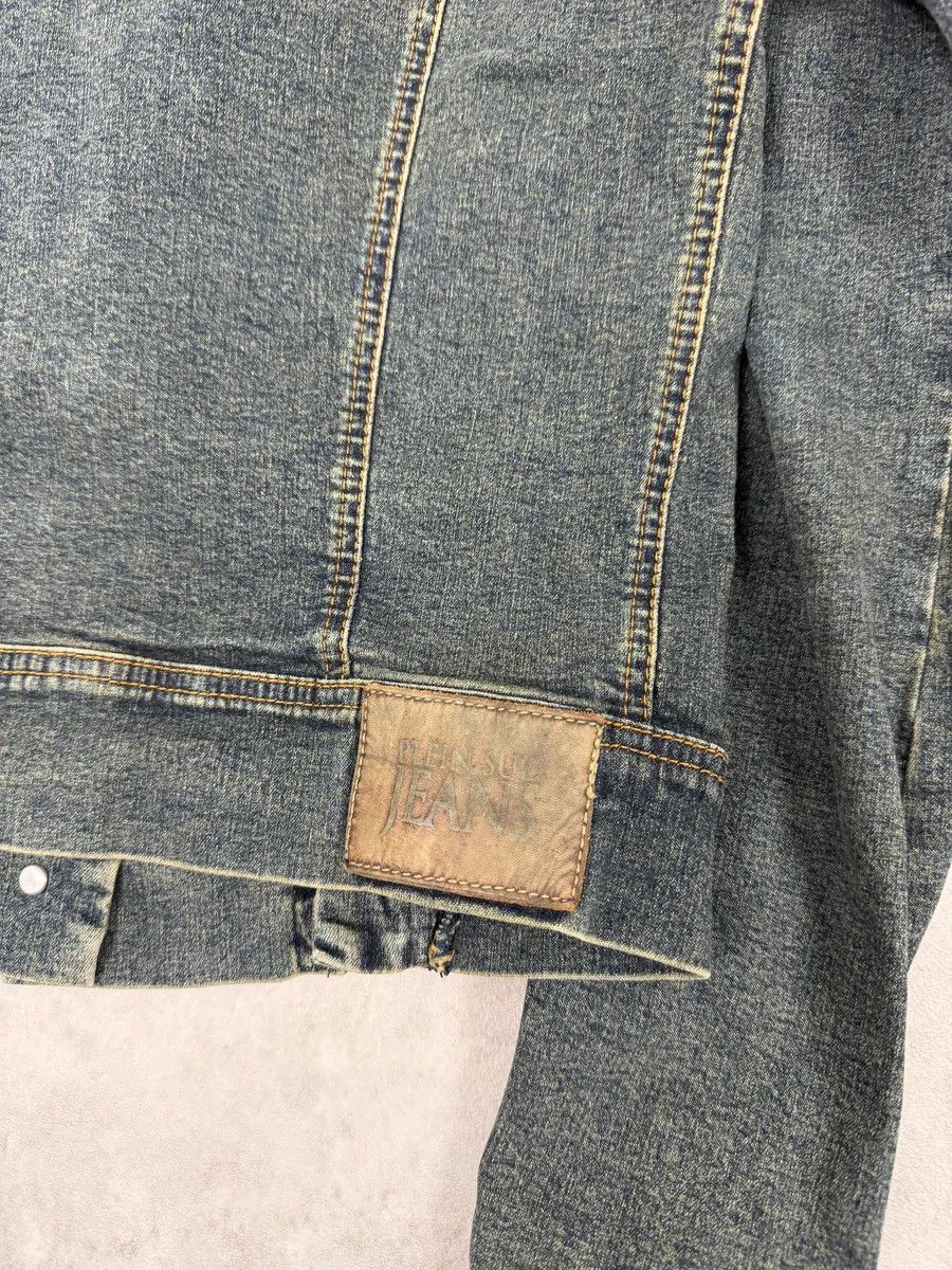 Vintage 2000s Plein Sud Metal Hook Laced Raw Denim Jacket Size S / US 4 / IT 40 - 9 Thumbnail