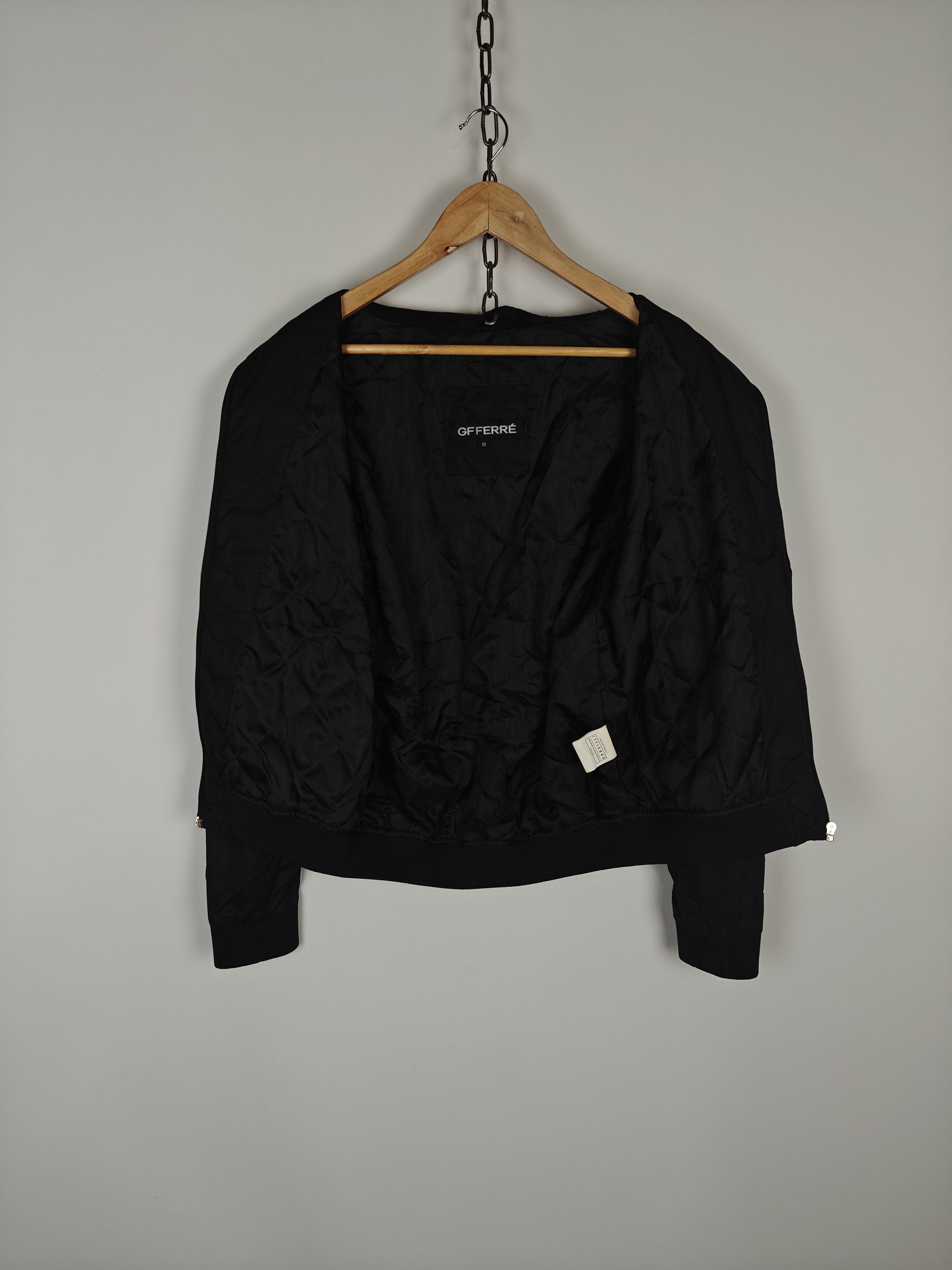 GF Ferre Gianfranco Ferre GF Jacket Zip Black Vtg size M Size US M / EU 48-50 / 2 - 8 Thumbnail