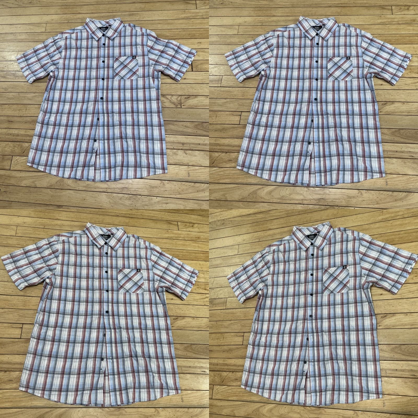 Etnies VINTAGE ETNIES Button-Up Shirt Men XL SKATE Y2k Streetwear Red White Blue Plaid Casual Classic Size US XL / EU 56 / 4 - 9 Thumbnail
