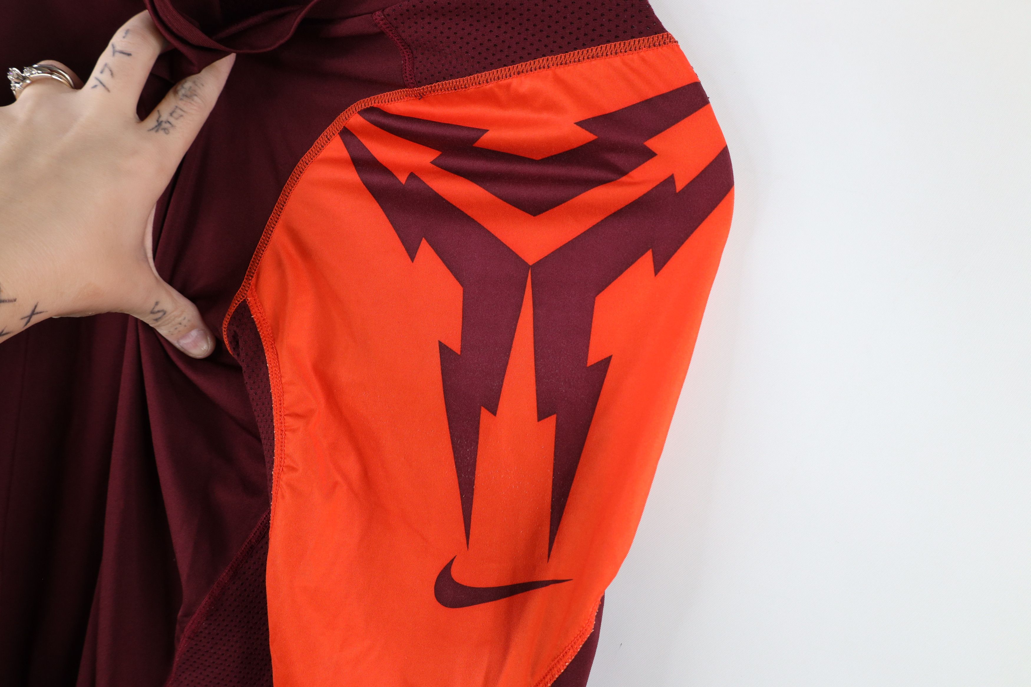 Nike × Vintage Vintage Nike Pro Training Gym Long Sleeve T-Shirt Red Size US XXL / EU 58 / 5 - 5 Thumbnail