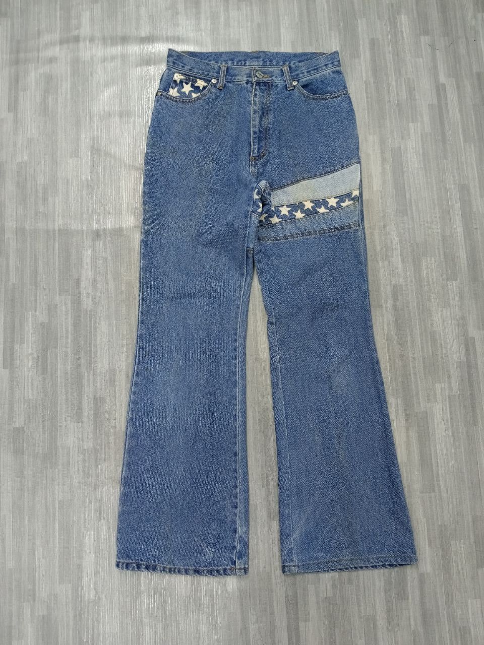 If Six Was Nine FLARE HAGI STYLE UMBRANDED DENIM PANTS Size US 27 - 2 Thumbnail