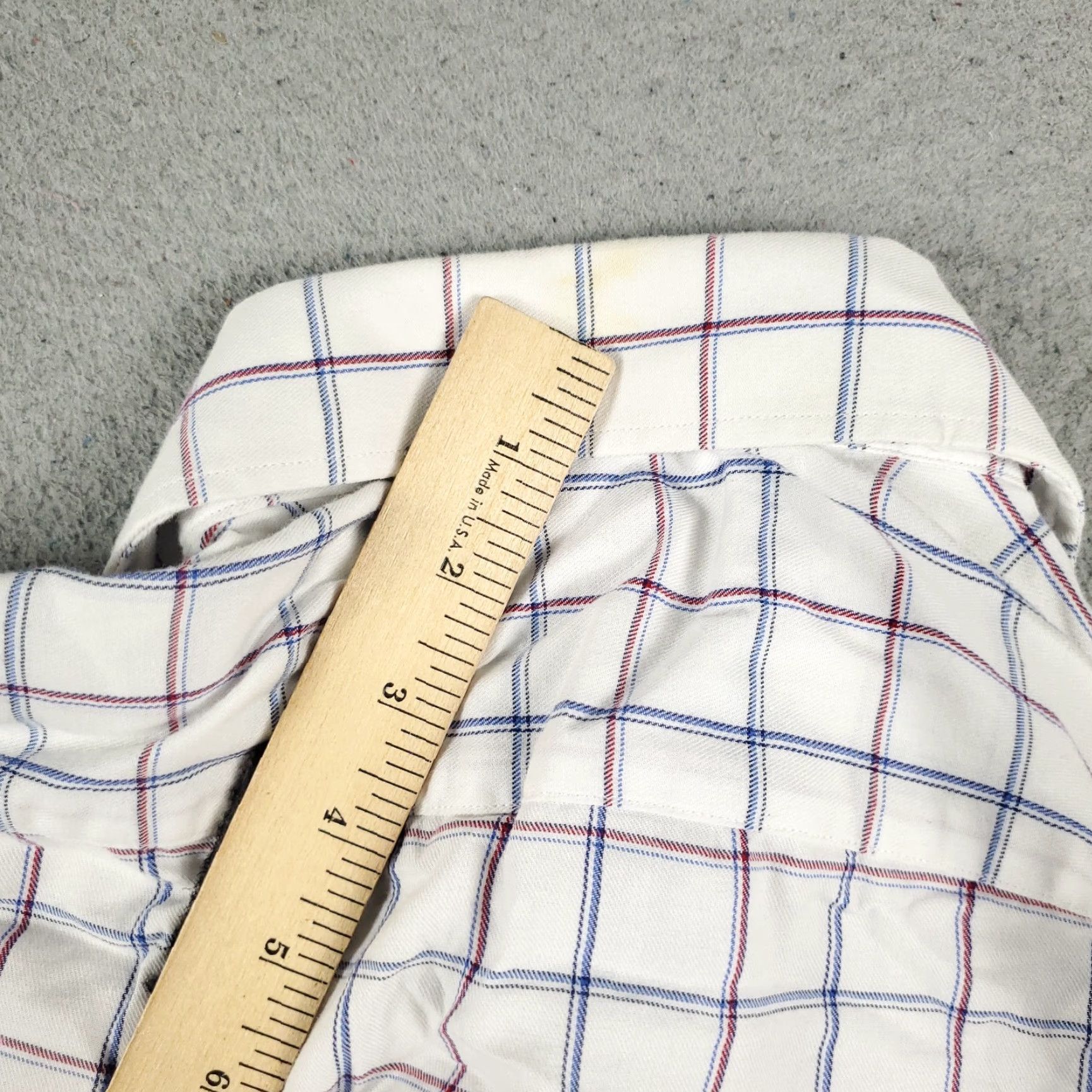 Tommy Hilfiger Tommy Hilfiger Shirt Mens Medium White/Blue Check Button-Up Long Sleeve Cotton Casual Business Preppy Size US M / EU 48-50 / 2 - 6 Thumbnail