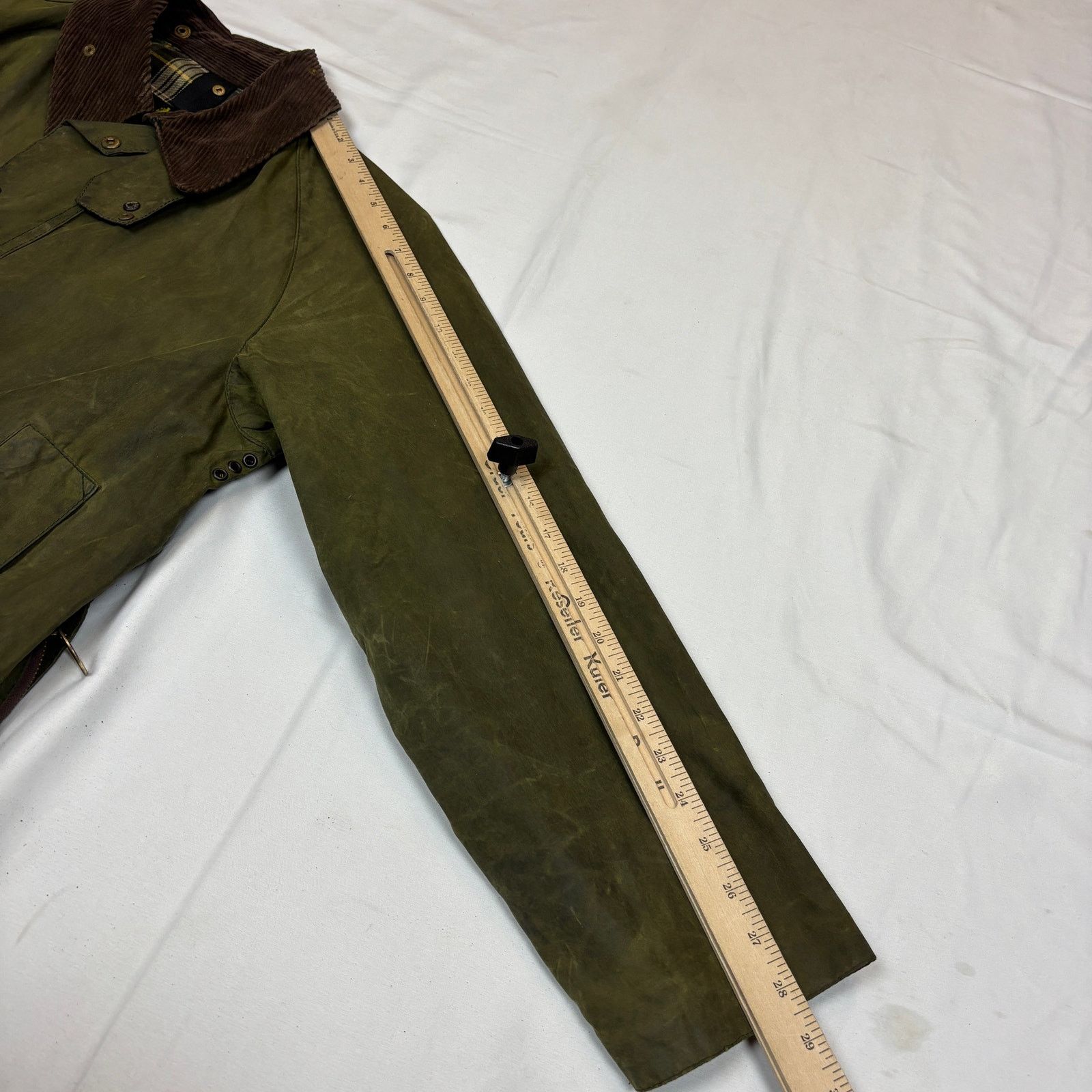 Barbour Barbour Classic Beaufort Waxed Plaid Lined Olive Jacket C40 Size US L / EU 52-54 / 3 - 8 Thumbnail