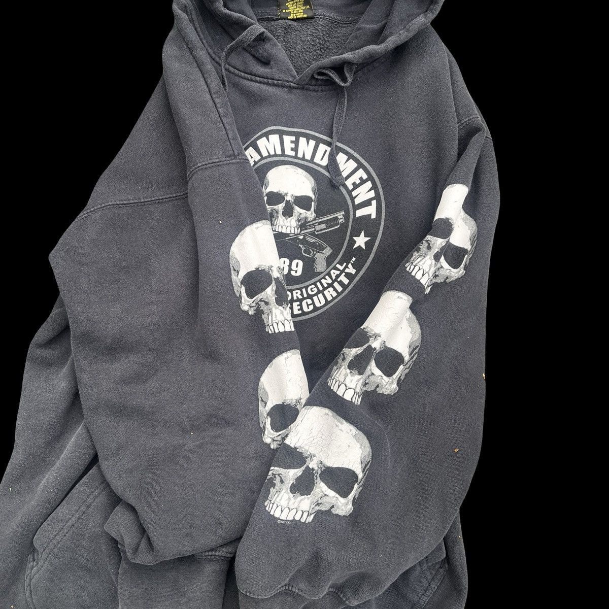 Other Vintage Skull Hoodie Size XL 90's Y2K Distress Hot Leathers Size US XL / EU 56 / 4 - 3 Thumbnail