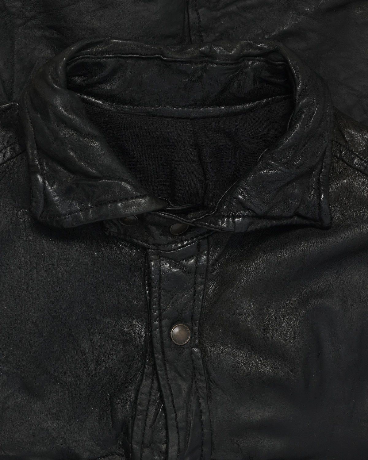 Vintage Design Works Wrinkled Leather Jacket - kmrii 14th addiction Size US M / EU 48-50 / 2 - 3 Thumbnail