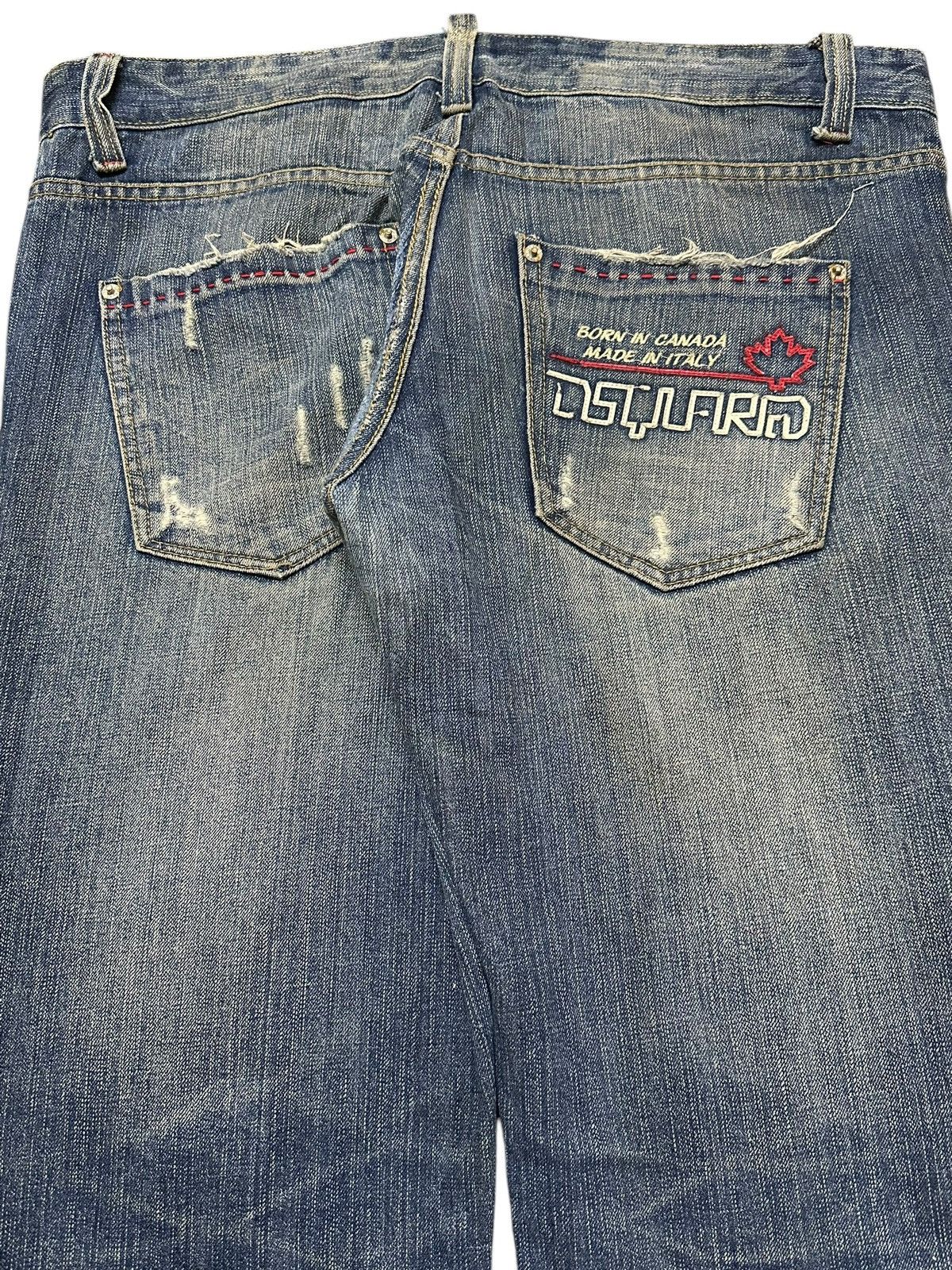 Dsquared2 Vintage Japanese Dsquared2 Faded Wash Distress Loose Jeans Size US 38 / EU 54 - 6 Thumbnail