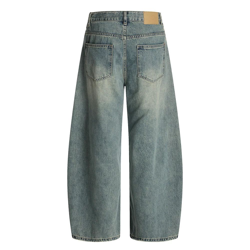 Japanese Brand × Vintage Men's loose retro punk distressed washed scimitar jeans Size US 32 / EU 48 - 2 Thumbnail