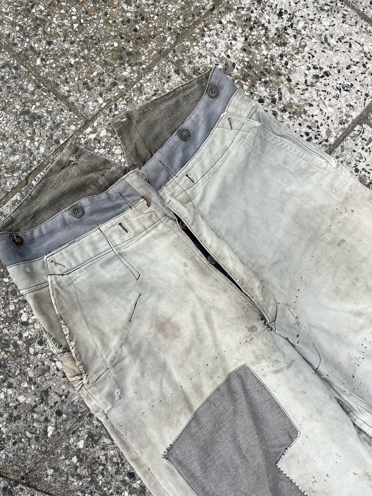 Japanese Brand × Vintage 1950s boro suspender trousers Size US 32 / EU 48 - 6 Thumbnail