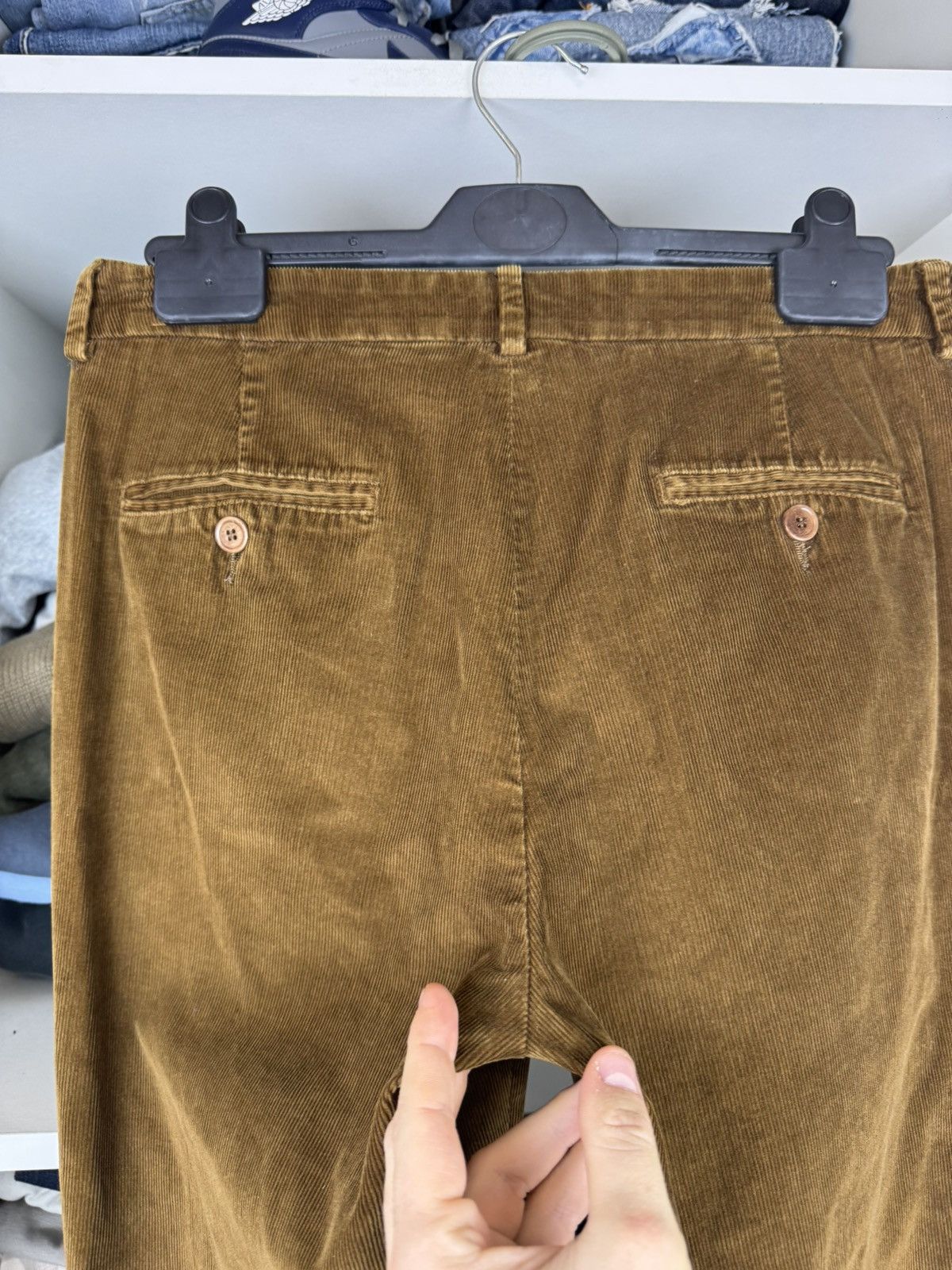 Weekend Max Mara Weekend Max Mara High-Waisted Capri Corduroy Pants Stretch Size 28" / US 6 / IT 42 - 14 Thumbnail