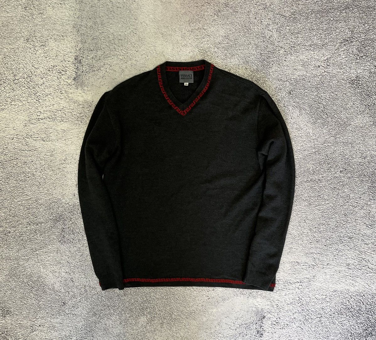 Versace Versace Jeans Couture Men’s Sweater Wool Italy Vintage Size US XL / EU 56 / 4 - 5 Thumbnail