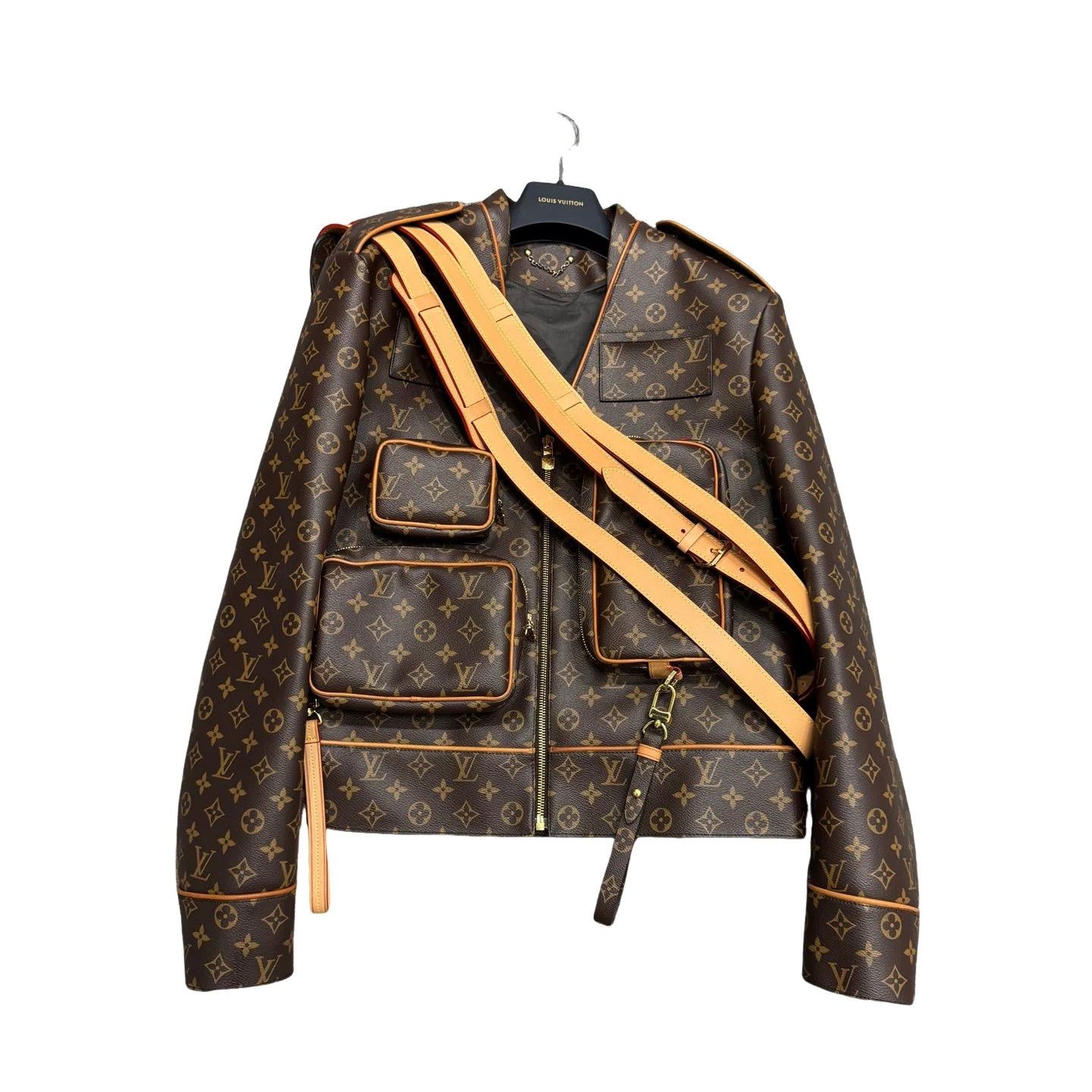 Louis Vuitton Louis Vuitton Monogram Strap Jacket Size 44 Size US S / EU 44-46 / 1 - 1 Thumbnail