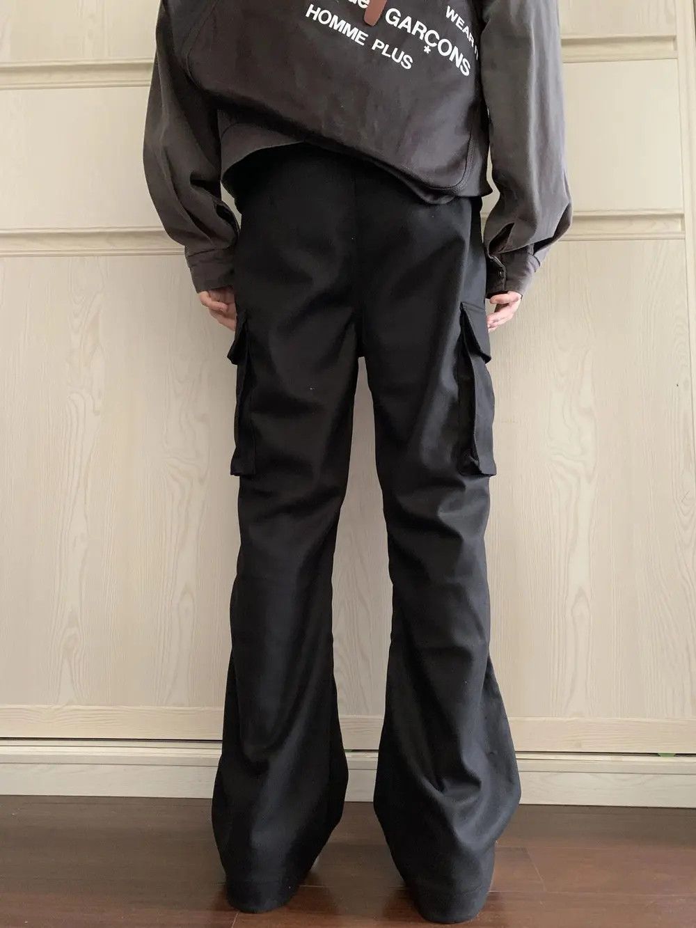 Japanese Brand × Jean Black Stacked Cargo Pants Size US 32 / EU 48 - 4 Thumbnail