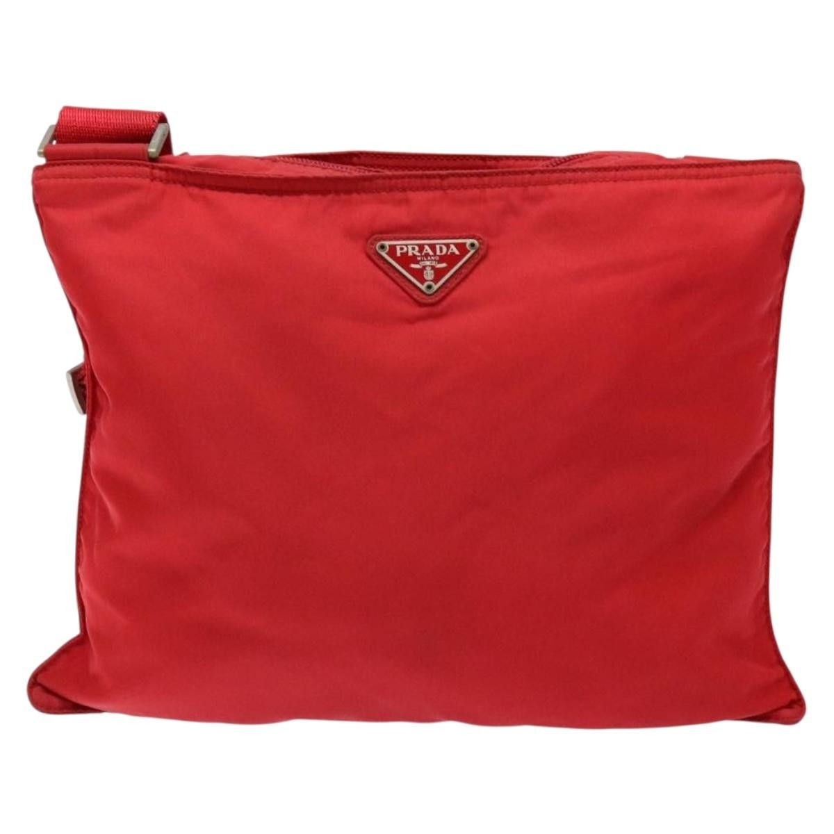 Prada PRADA Shoulder Bag Nylon Red Silver Size ONE SIZE - 2 Thumbnail