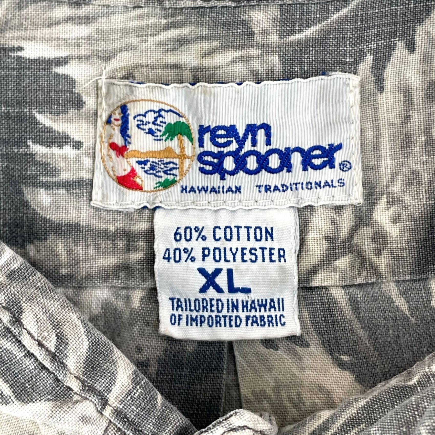 Reyn Spooner VINTAGE Reyn Spooner Shirt Men XL Grey Floral AOP Made in USA Short Sleeve Aloha Size US XL / EU 56 / 4 - 2 Thumbnail